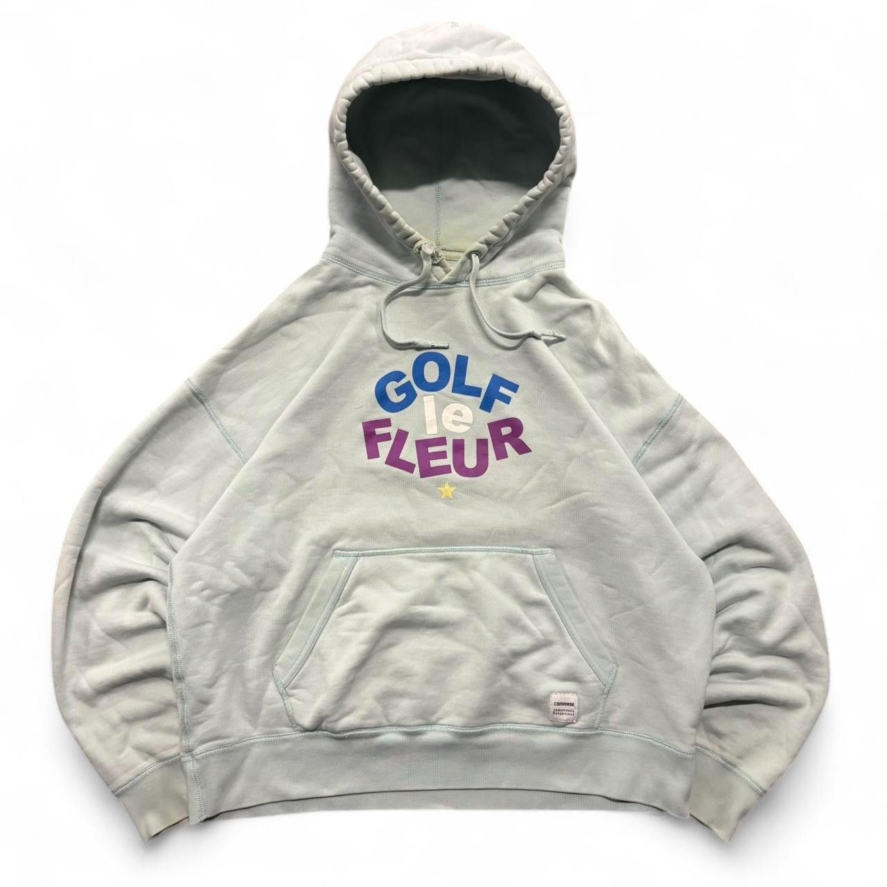 Tyler The Creator Crazy Vintage Y2K/2000s Tyler The Creator Golf Le Fleur Converse Light Blue Hoodie! Size US M / EU 48-50 / 2 - 1 Thumbnail