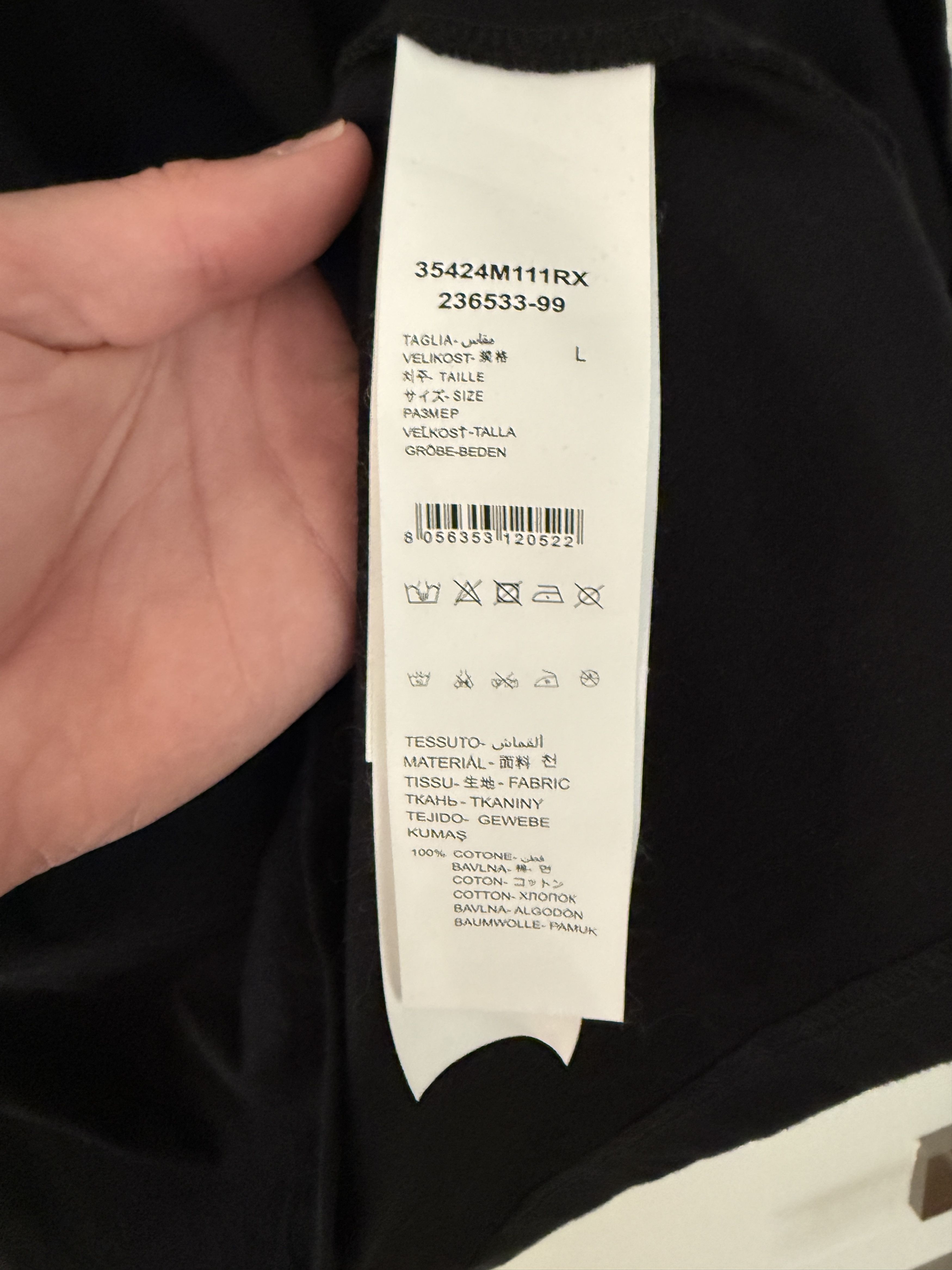 424 424 Black T Shirt Size L Red Logo Size US L / EU 52-54 / 3 - 3 Thumbnail