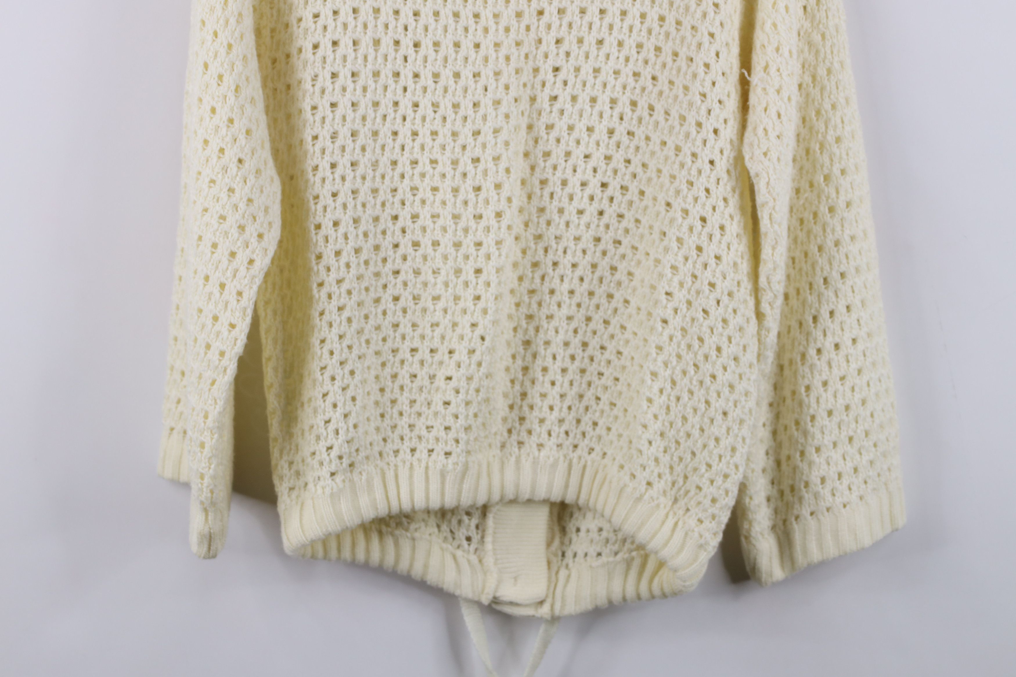 Vintage Vintage 60s 70s Boho Chic Knit Tie Bottom Cardigan Sweater Size M / US 6-8 / IT 42-44 - 13 Thumbnail