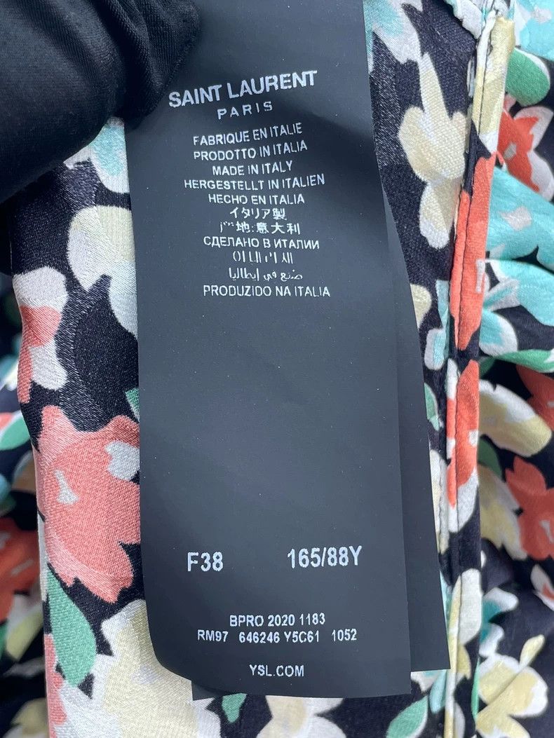 Saint Laurent Paris Saint Laurent Paris size 38 Flower diagonal shoulder dress Size M / US 6-8 / IT 42-44 - 7 Thumbnail