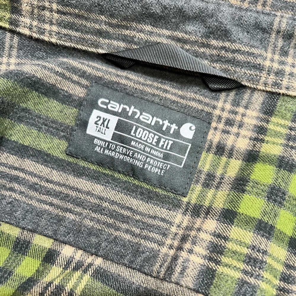 Carhartt Carhartt Men's Loose Fit Heavyweight Flannel Shacket Long-S Size US XXL / EU 58 / 5 - 5 Thumbnail