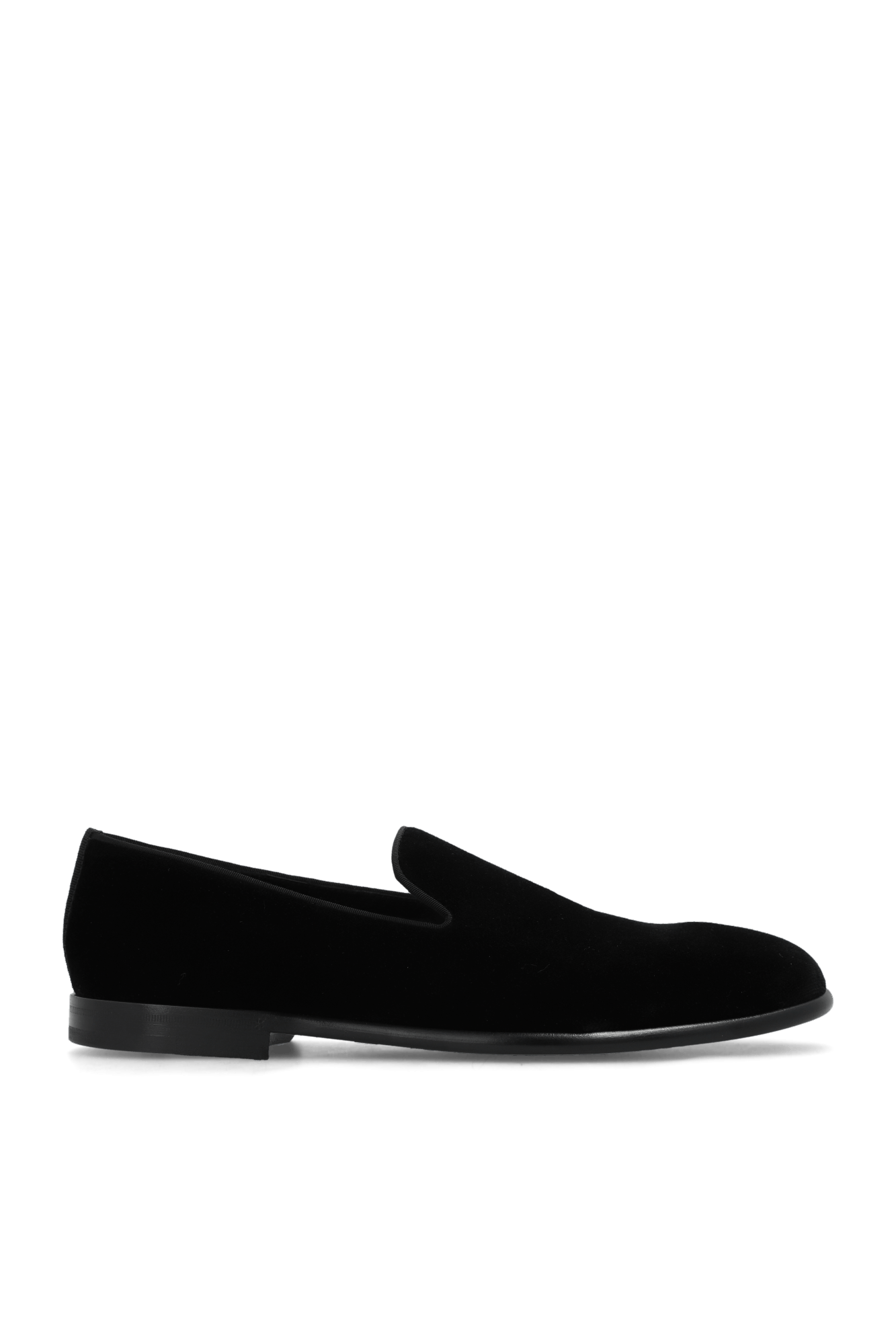 o1s22i1n0225 Velvet Loafers in Black