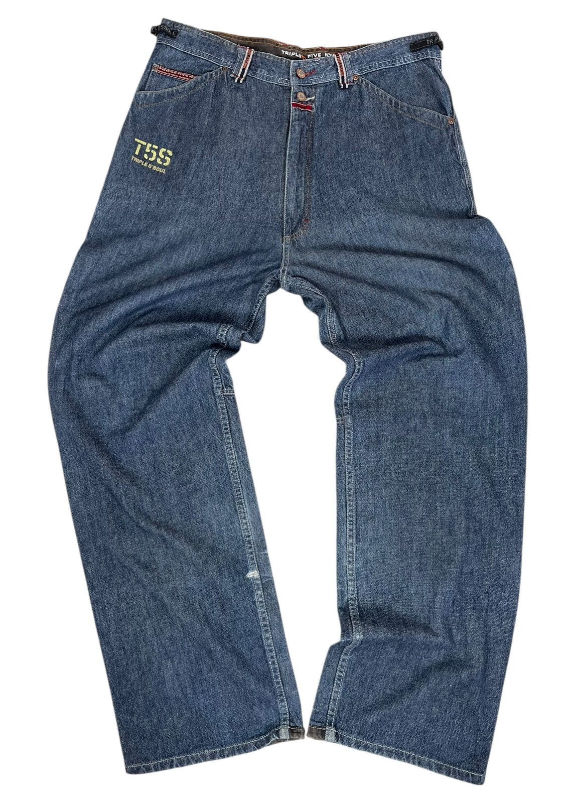 Triple 5 Soul 90s Vintage Distressed Triple Five Soul Baggy Jeans Size US 38 / EU 54 - 3 Thumbnail