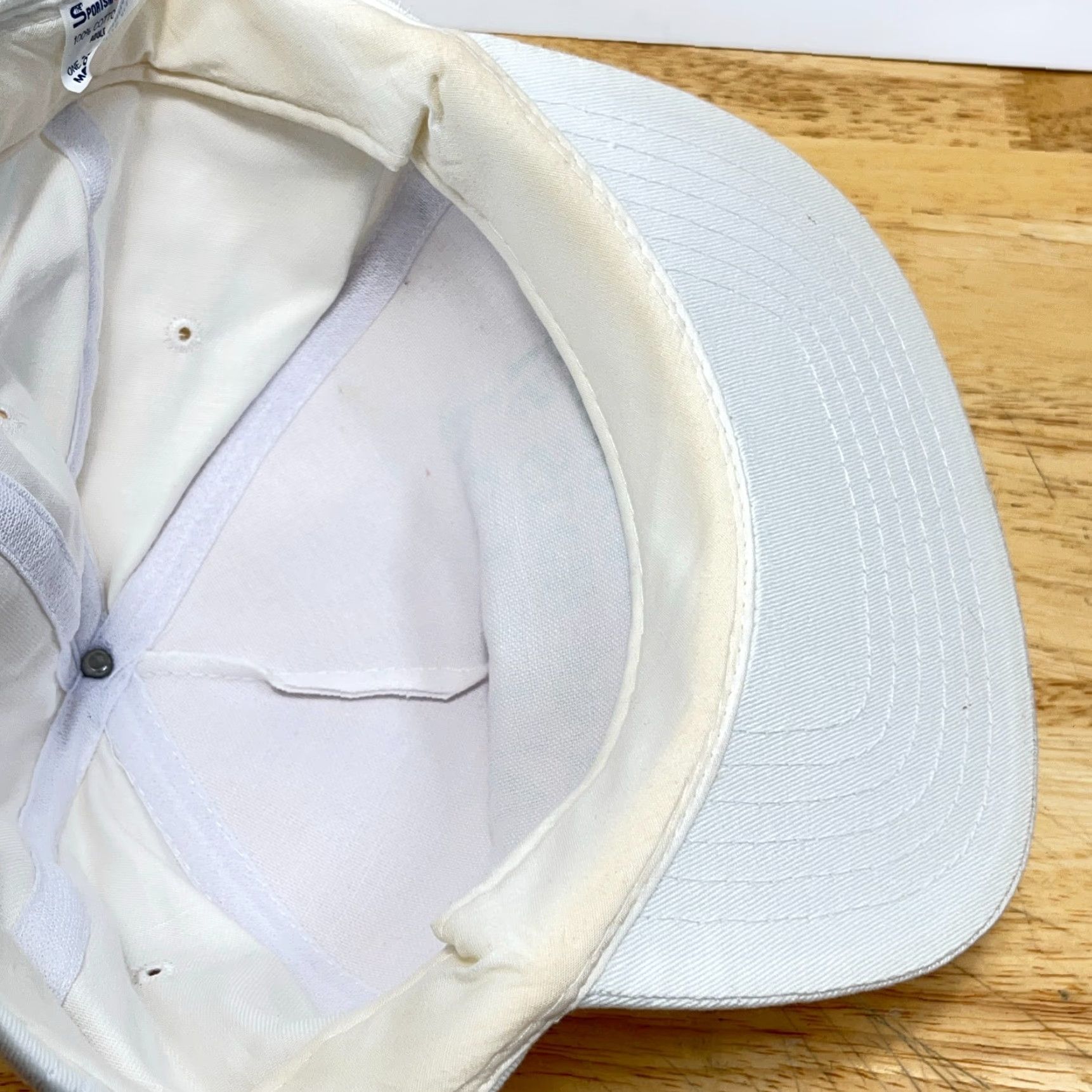 Vintage VINTAGE Golf Hat Cap Snapback WhiteGreen Funny Joke Putting 90s Adult Size ONE SIZE - 5 Thumbnail