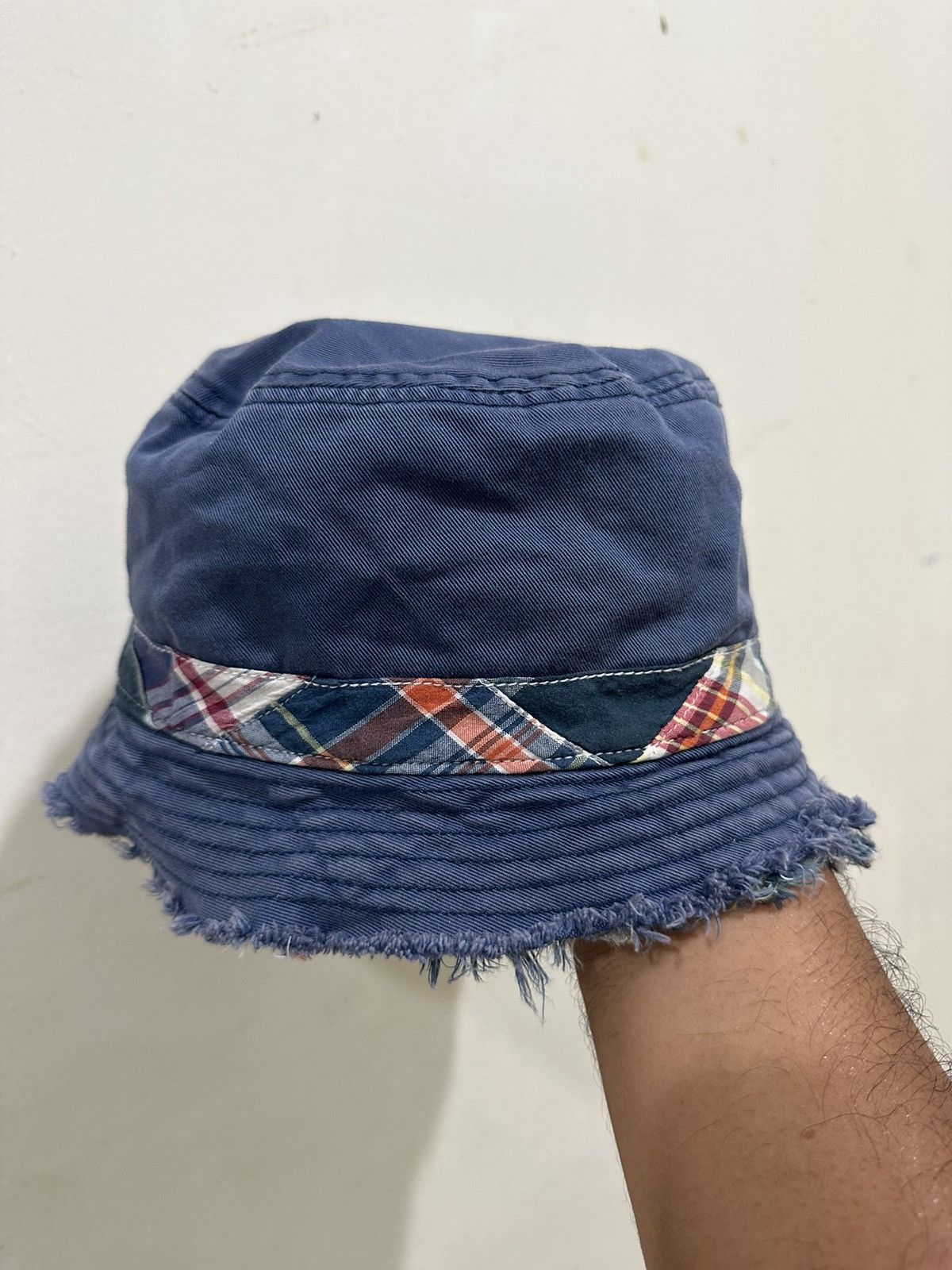 Japanese Brand J.Crew Patchwork Japan Bucket Hat Size ONE SIZE - 8 Thumbnail