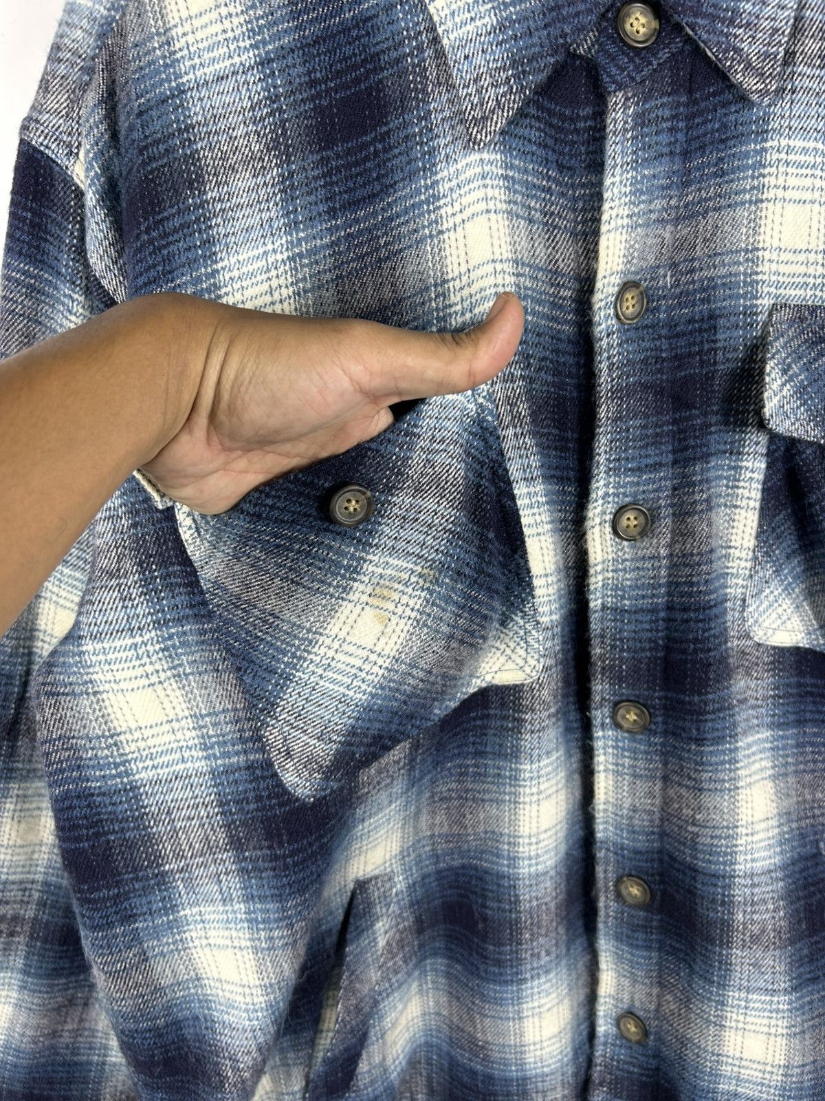 Flannel ⚡️Vintage Collins International Flannel Chore Shirt Jacket Size US L / EU 52-54 / 3 - 7 Thumbnail
