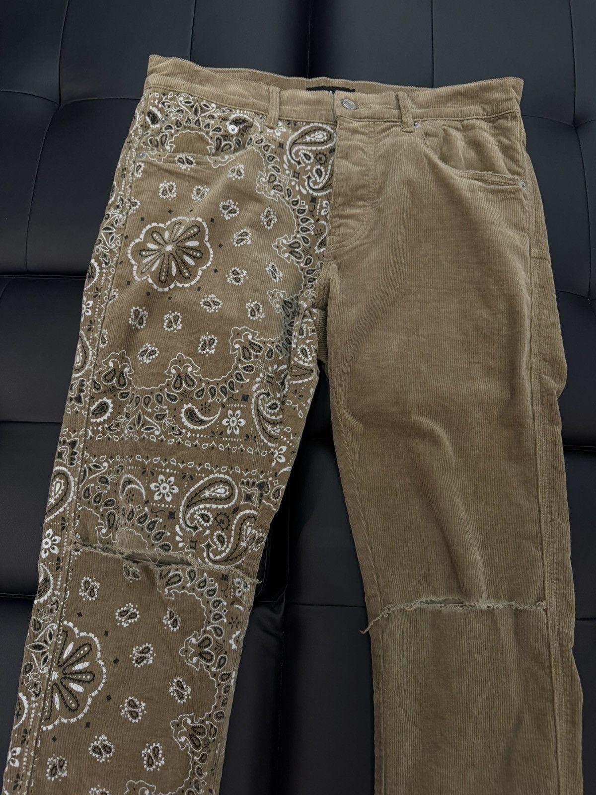 Purple Brand Size 32 - Purple Brand Bandana Print Corduroy Jeans Size US 32 / EU 48 - 3 Thumbnail