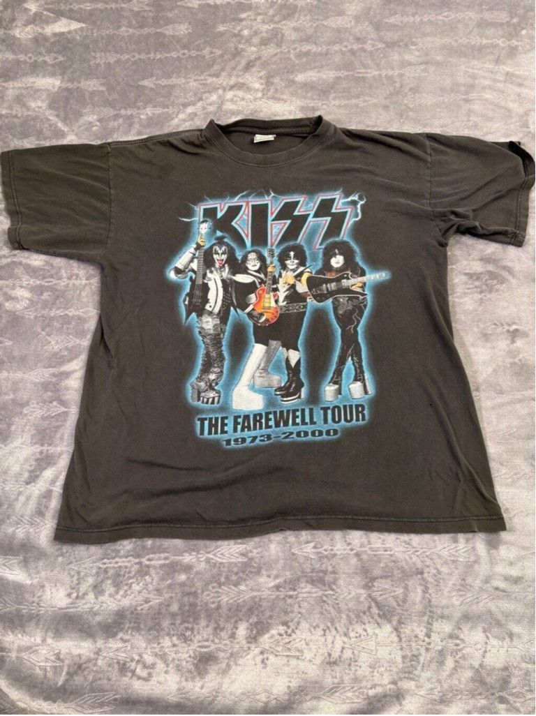 KISS Men's VTG Allsport Max Weight Kiss Y2K Band Farewell XXL Size US XL / EU 56 / 4 - 2 Thumbnail