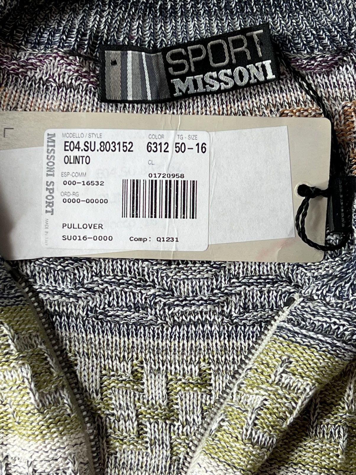 Missoni Missoni Sport Pullover Sweater Multicolor Wool Size XL / US 12-14 / IT 48-50 - 11 Thumbnail