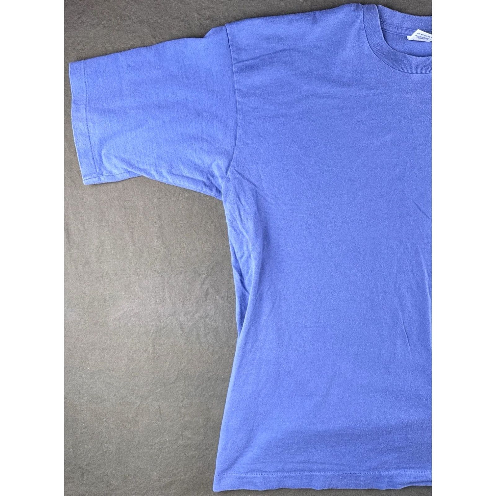 Fruit Of The Loom VINTAGE Fruit of the Loom T Shirt XL Blue Single Stitch USA Made 90s Blank Size US XL / EU 56 / 4 - 2 Thumbnail