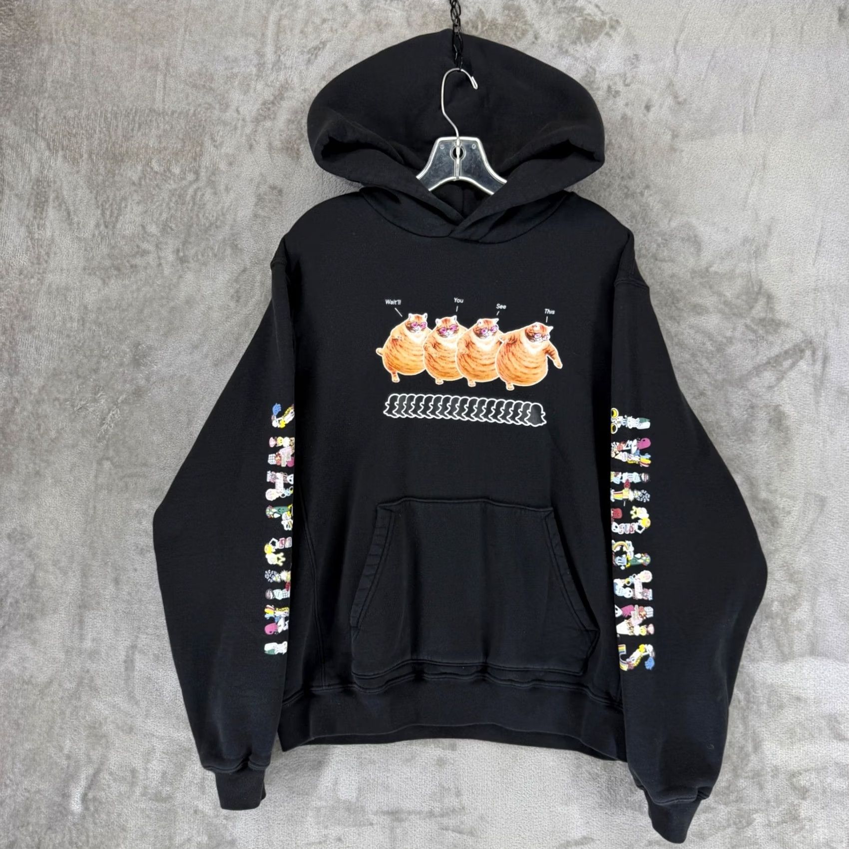 Madhappy Madhappy Mens Black Cat Graphic Hoodie Sweatshirt Large Made in USA 100% Cotton Size US L / EU 52-54 / 3 - 2 Thumbnail