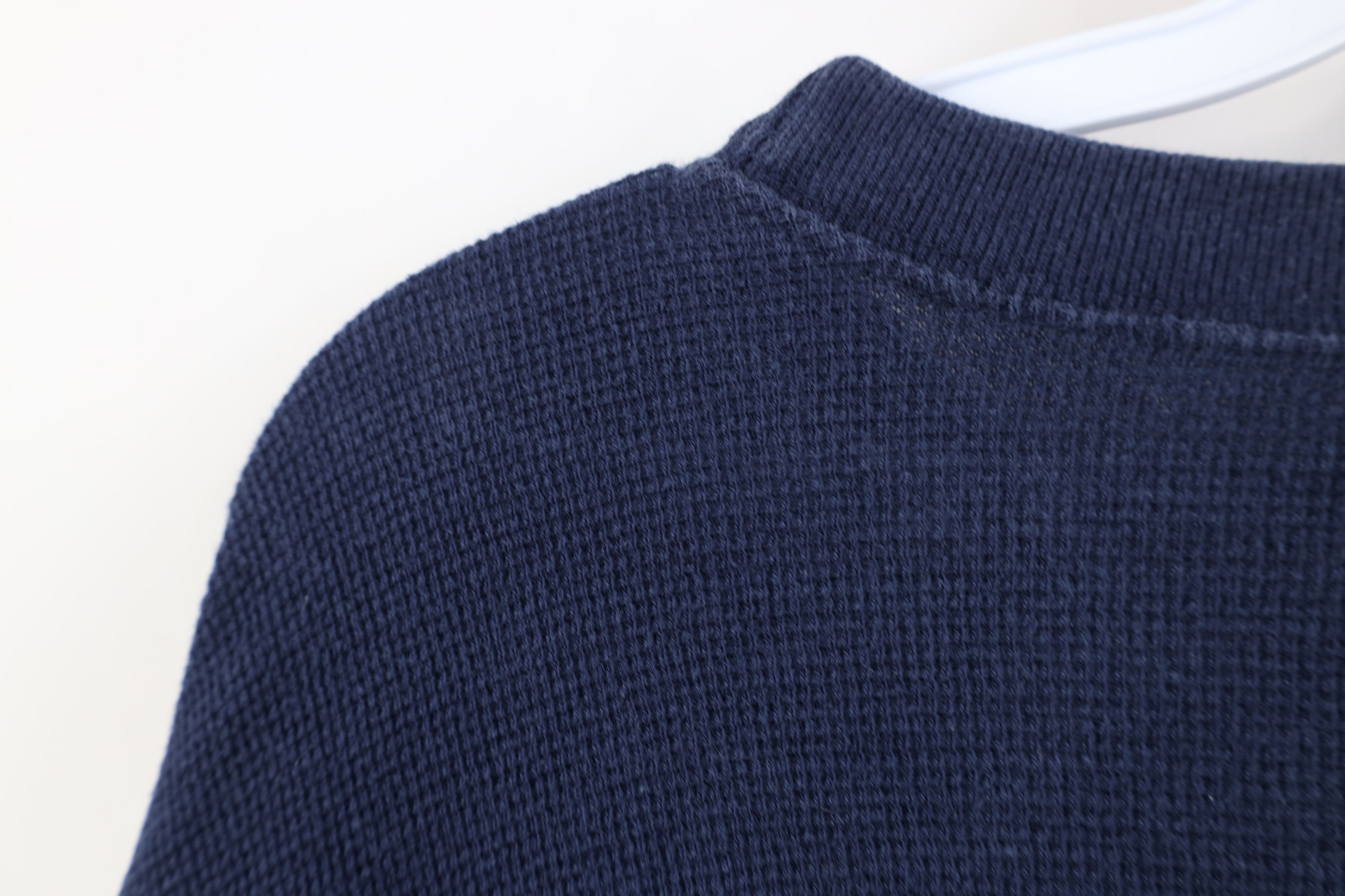 Vintage Vintage 90s Streetwear Waffle Knit Long Sleeve T-Shirt Size US XL / EU 56 / 4 - 10 Thumbnail