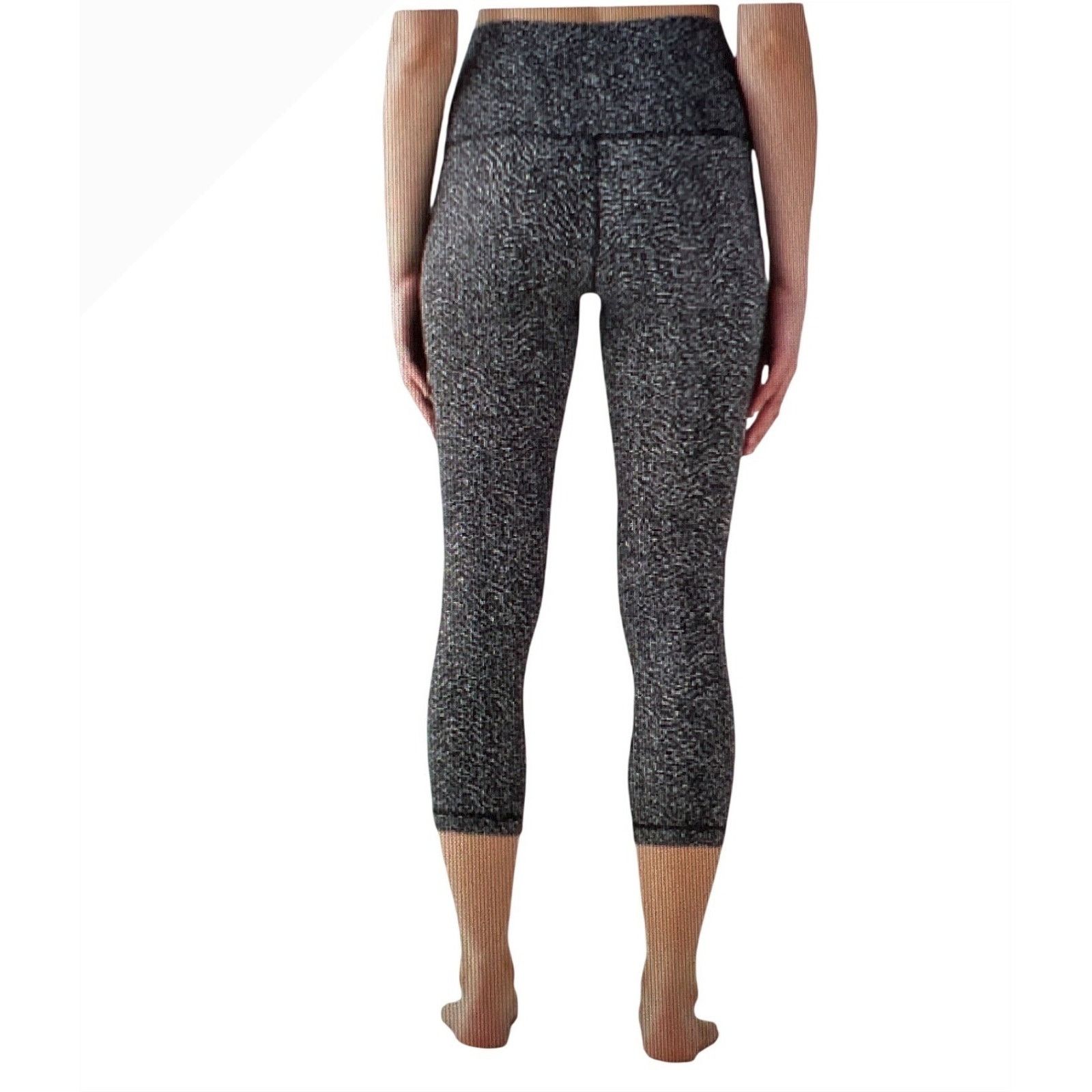 Lululemon Lululemon Wunder Under Luon Ripple Jacquard Crop Leggings 2 Size 26" / US 2 / IT 38 - 1 Thumbnail