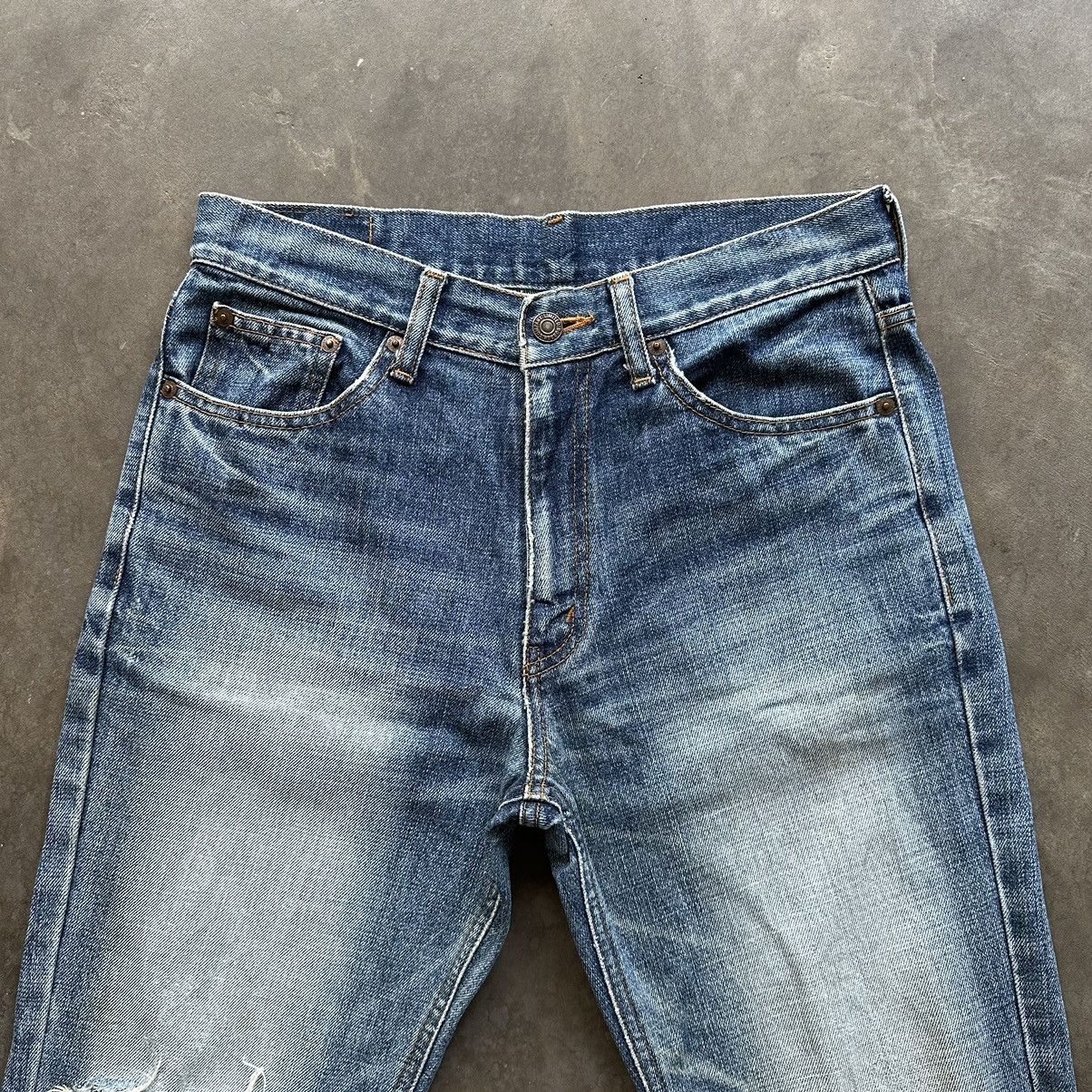 Japanese Brand × Jean × Vintage Vintage Japanese Distressed Bootcut Faded Denim Jean Pant Size US 30 / EU 46 - 3 Thumbnail
