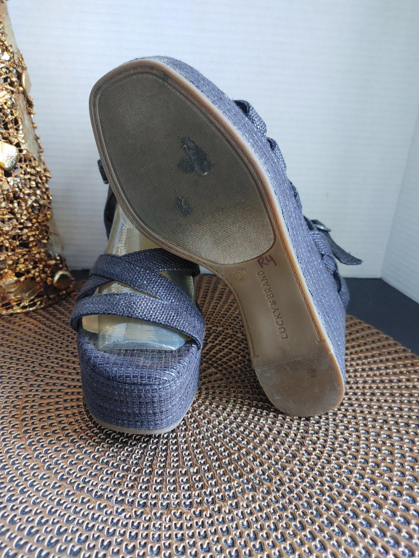 Lucky Brand Lucky Brand Carlisha Wedge Sandals Size 7.5M Size US 7.5 / IT 37.5 - 7 Thumbnail