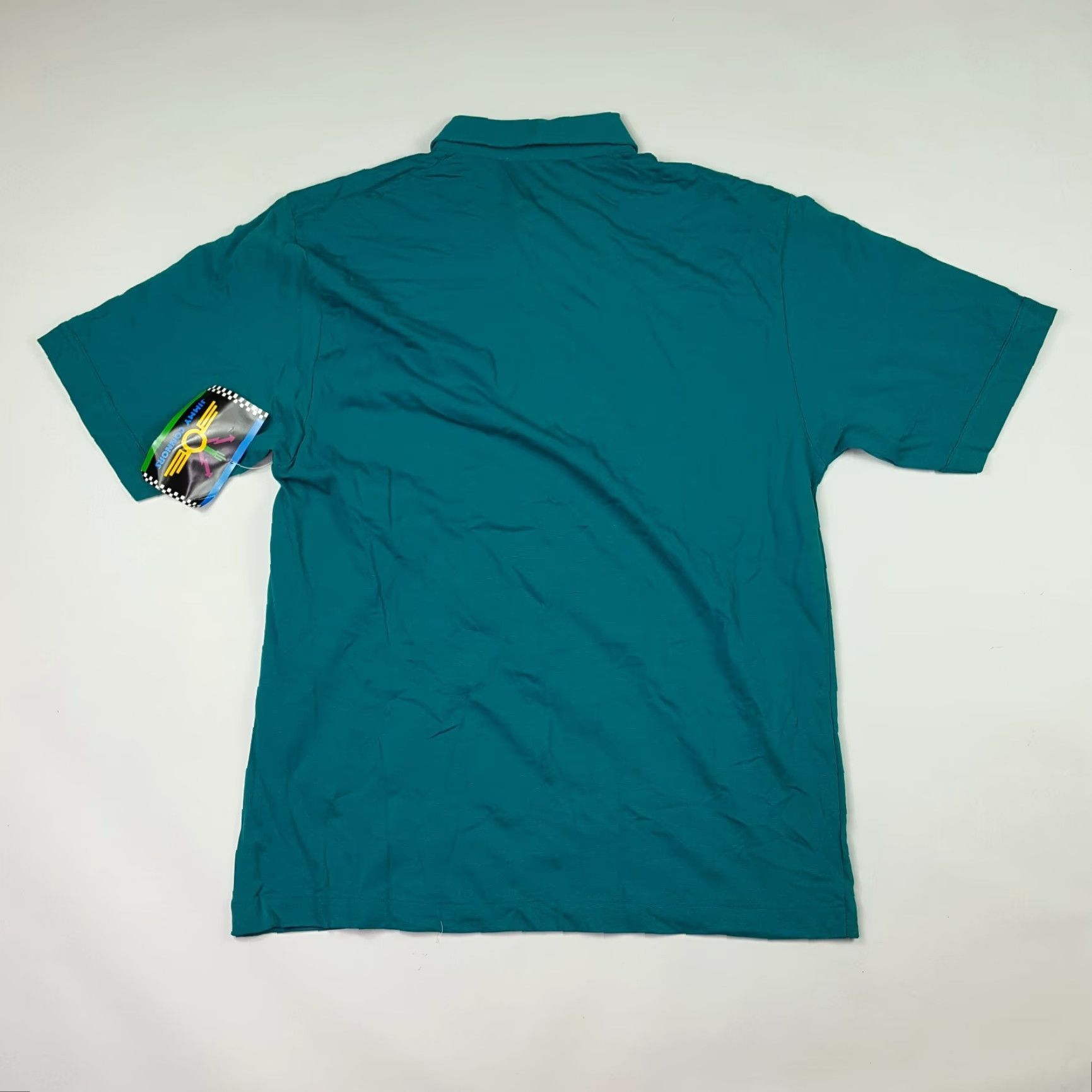 Altea VINTAGE Jimmy Connors Polo Shirt Teal Short Sleeve Knit Cotton Blend Cotton Men L Navy Blue 90s Tennis Retro Sports Polo Shirt Size US L / EU 52-54 / 3 - 6 Thumbnail