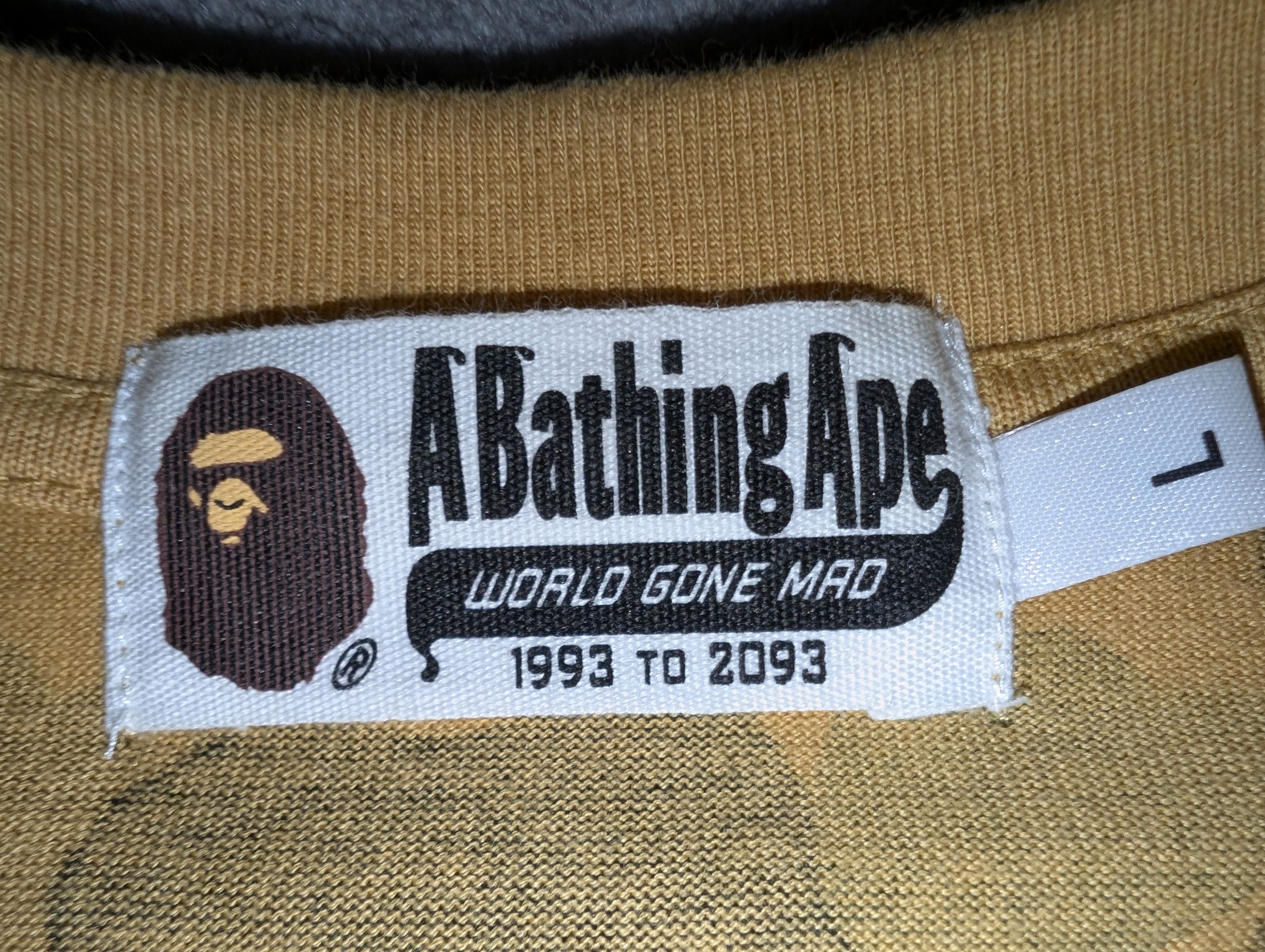 Bape BAPE X FELIX YELLOW CAMO T-SHIRT Size US L / EU 52-54 / 3 - 7 Thumbnail