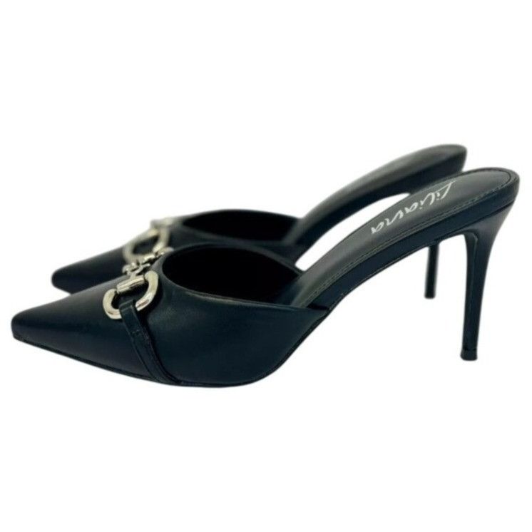 Other LILIANA / Silla-9/ Black / Pointed Toe / Stiletto Mule / Hee Size US 10 / IT 40 - 2 Thumbnail
