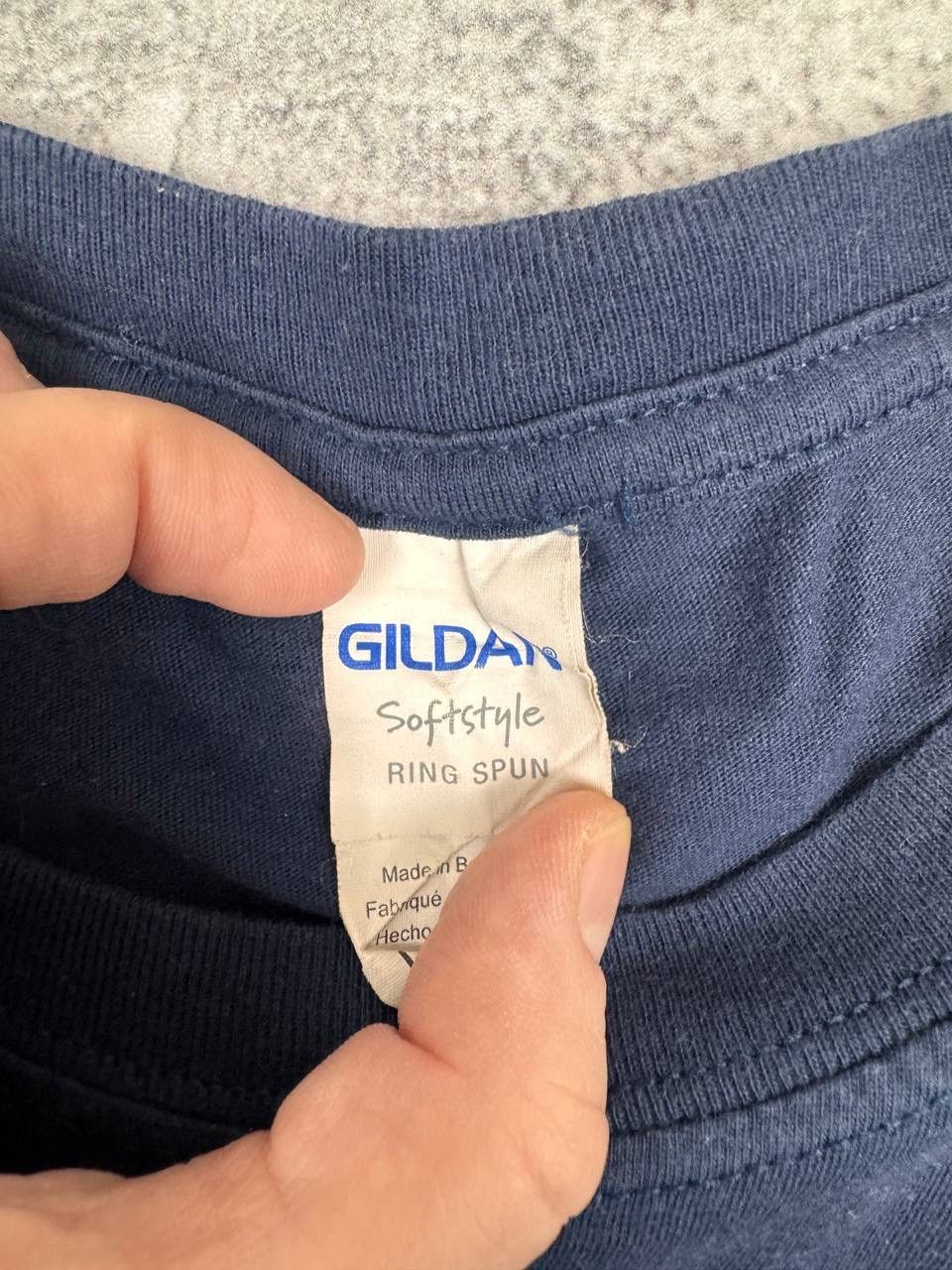 Other Oasis Band GildanMen Cotton T- Shirt Navy Size L Size US L / EU 52-54 / 3 - 3 Thumbnail