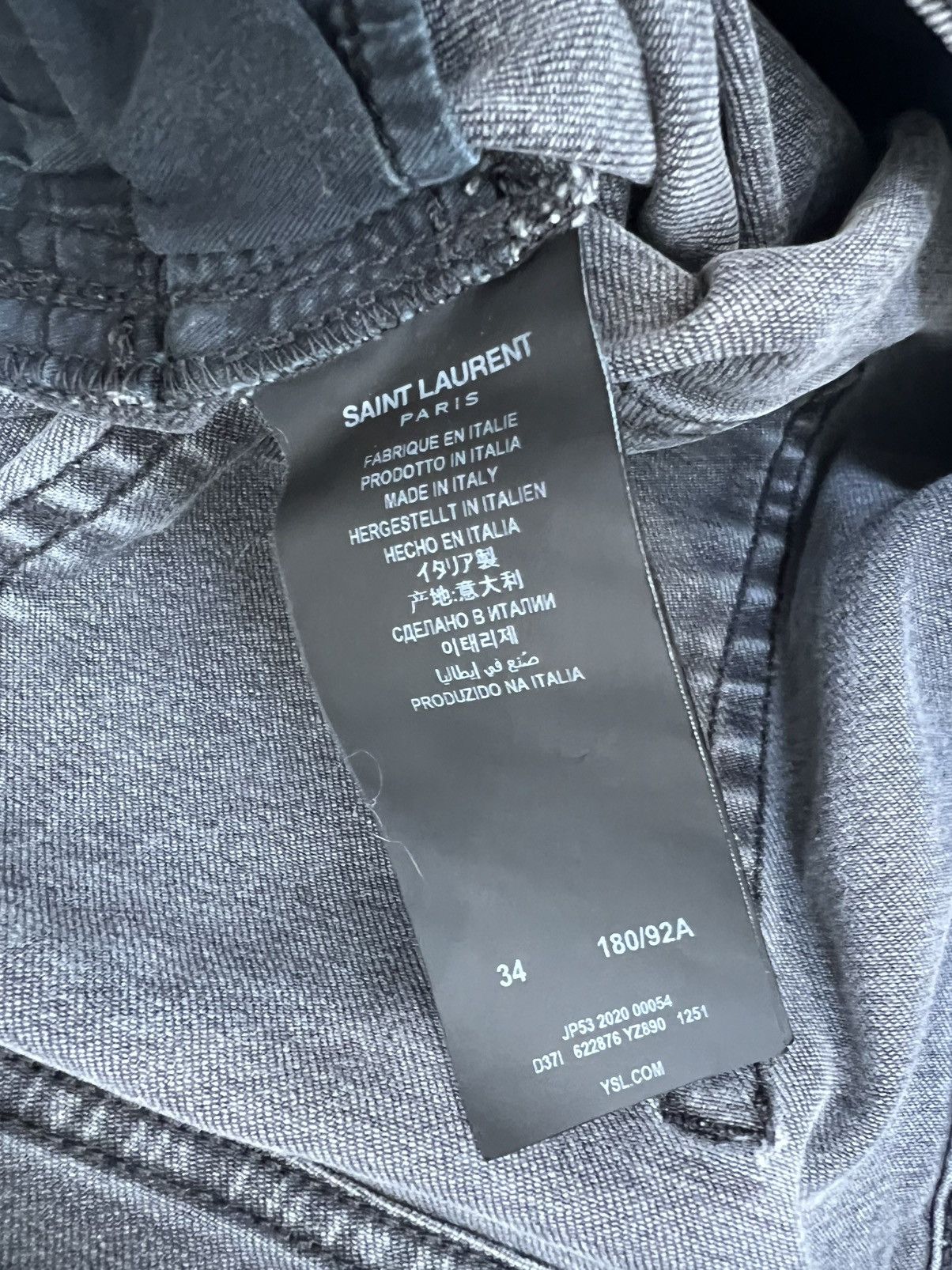 Saint Laurent Paris Hedi Slimane Saint Laurent Paris D24 M/SKMW Jeans Size US 34 / EU 50 - 4 Thumbnail