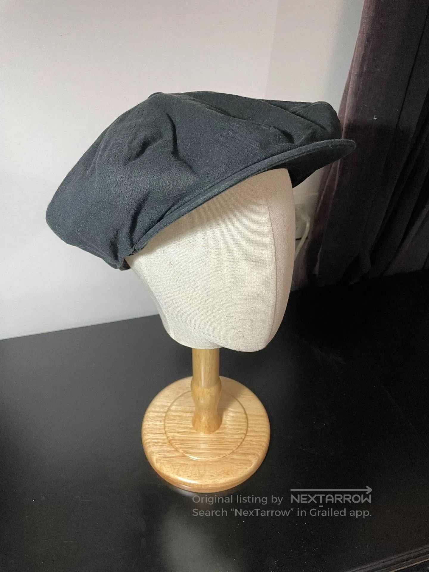 Full Count & Co. Fullcount Vintage Black Newsboy Cap. Size ONE SIZE - 4 Thumbnail