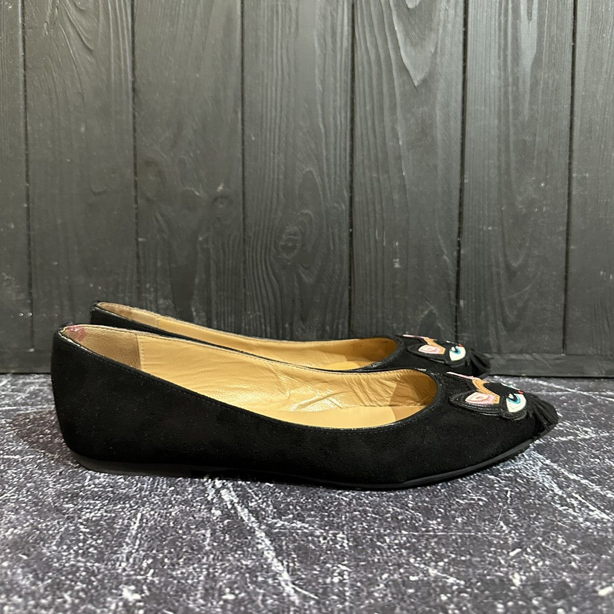 Dsquared2 DSQUARED2 - Women’s Suede Ballet Flats Size 38 Size US 8 / IT 38 - 3 Thumbnail