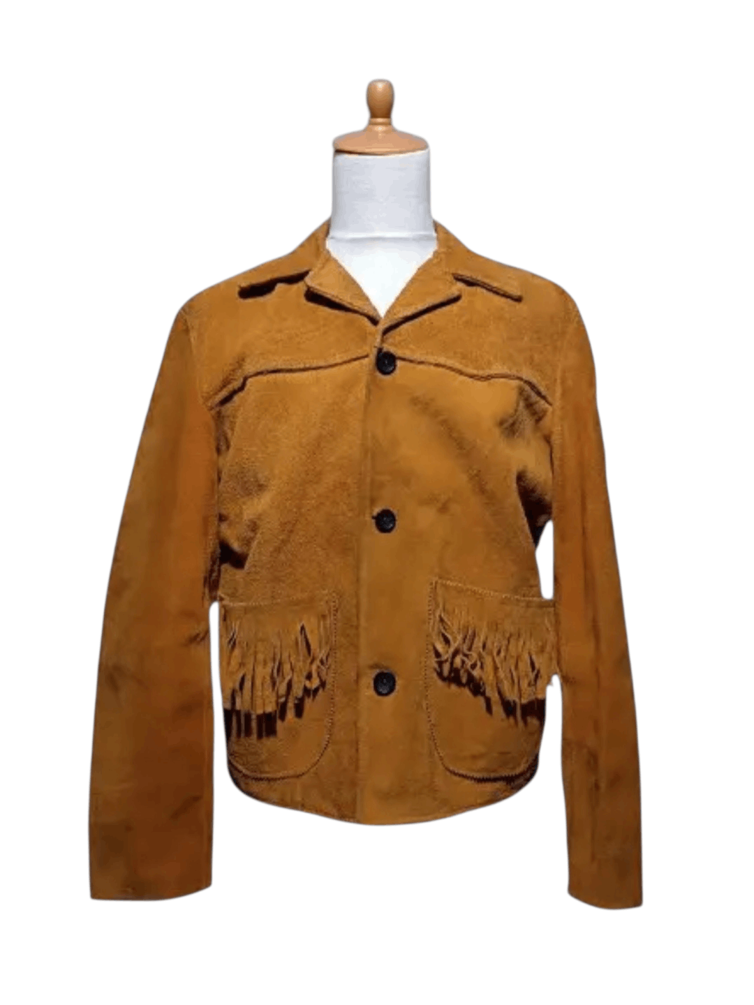 Vintage Vintage Fringe Western Suede Jacket Size US L / EU 52-54 / 3 - 1 Thumbnail