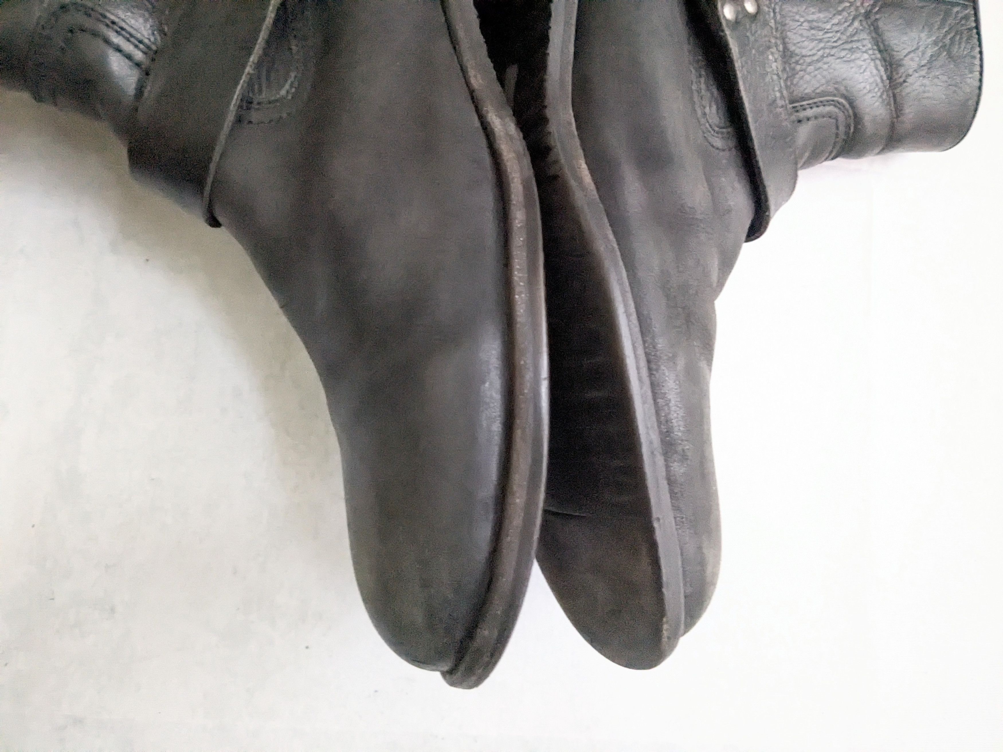 Frye Frye Harness Boots Black 9 Leather Buckle Strap Size US 9 / EU 42 - 10 Thumbnail