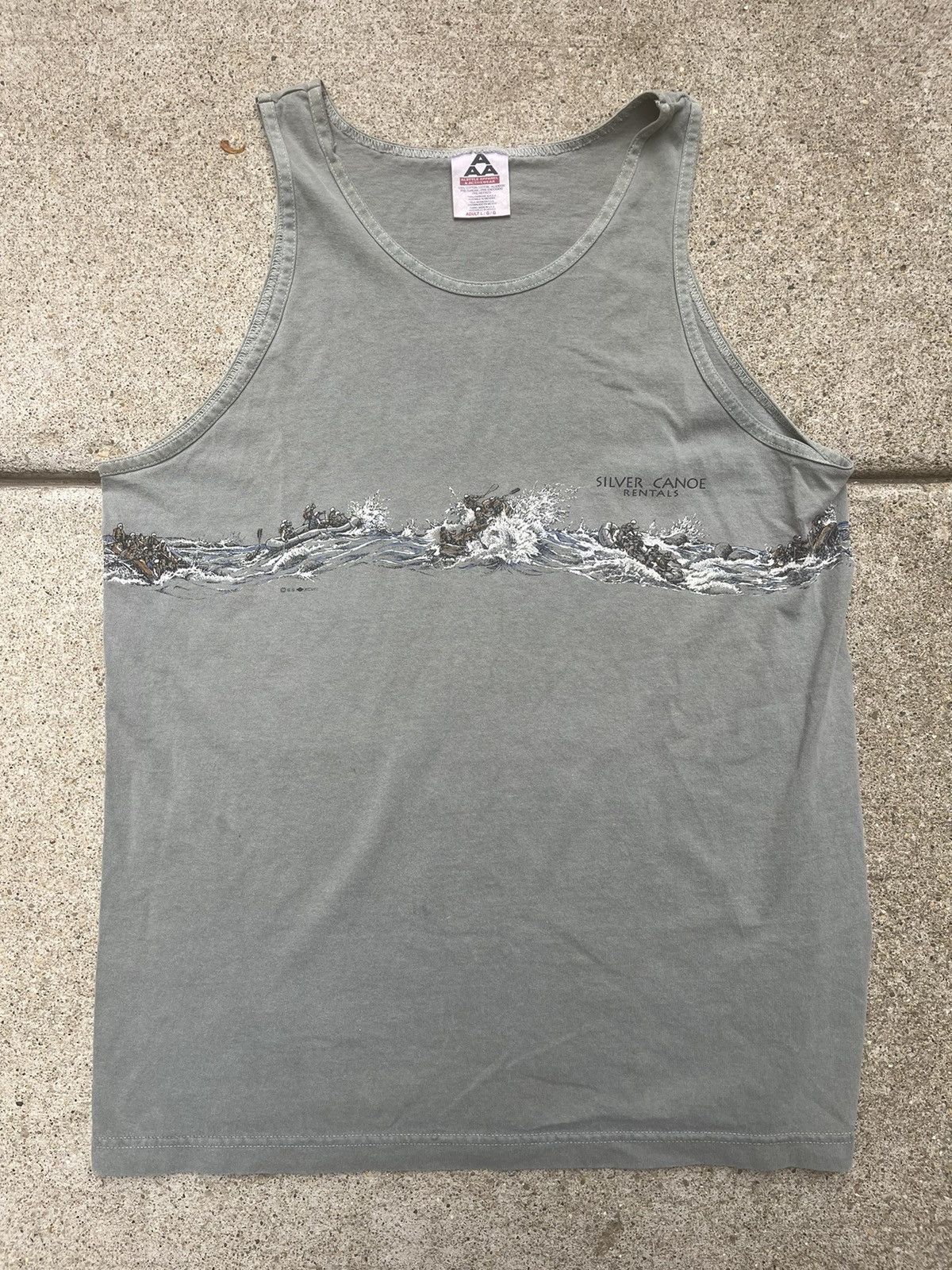 AAA × Alstyle × Vintage Vintage Whitewater Rafting AOP All Over Print Tanktop Size US L / EU 52-54 / 3 - 1 Thumbnail
