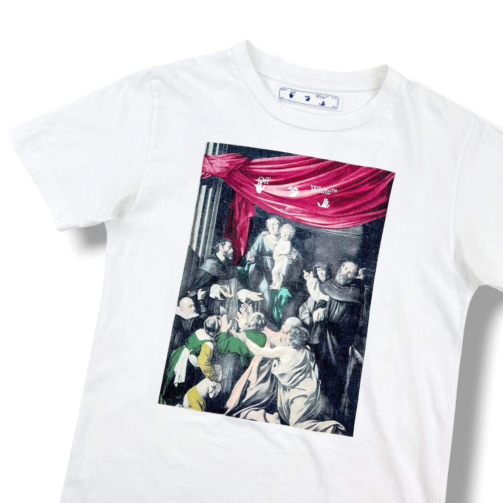 Off-White Off-White Caravaggio Painting White T Shirt Size US S / EU 44-46 / 1 - 1 Thumbnail