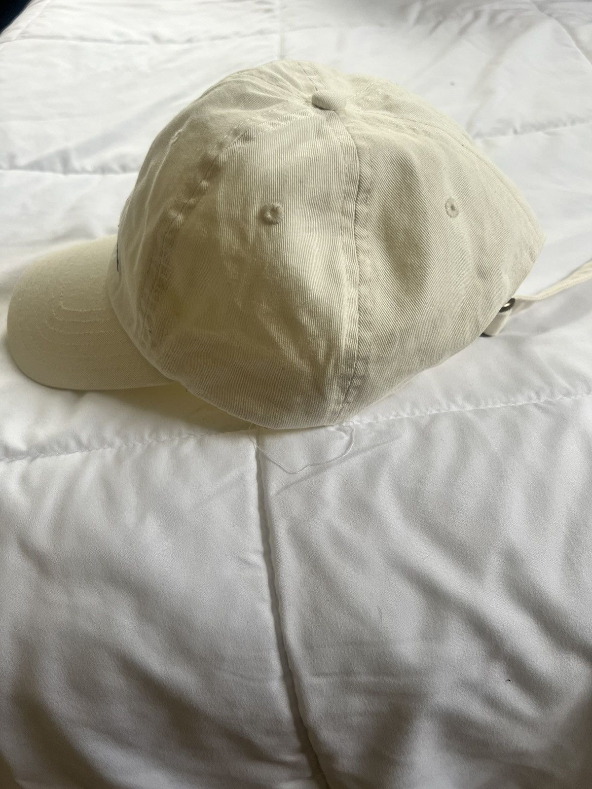 Vineyard Vines Vineyard Vines Whale Strapback Hat Off White Adjustable Size ONE SIZE - 6 Thumbnail