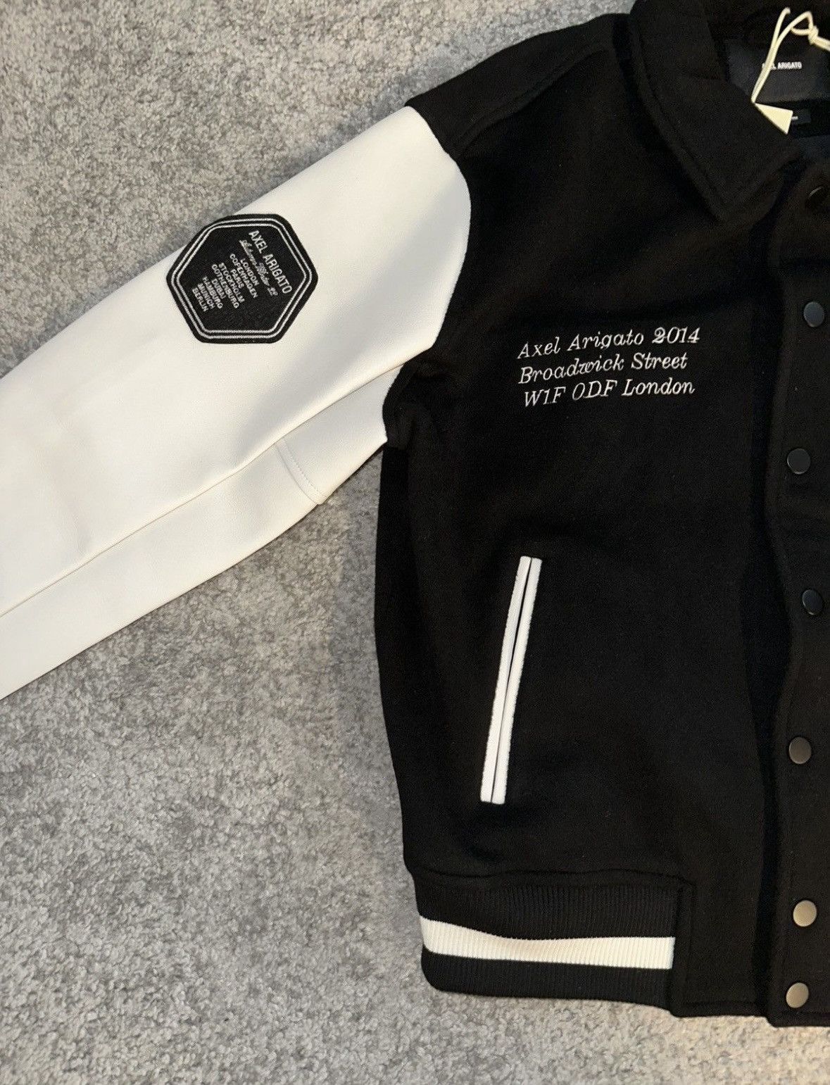 Axel Arigato Axel Arigato Illusion Varsity Jacket- Black Size US L / EU 52-54 / 3 - 7 Thumbnail