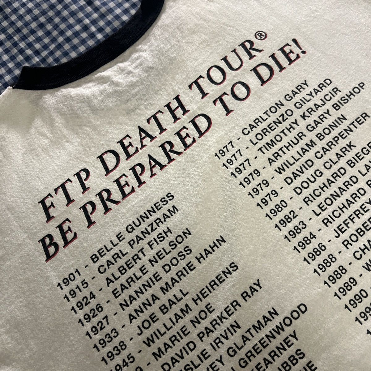 Fuck The Population FTP Death Tour Tee Size US XL / EU 56 / 4 - 7 Thumbnail