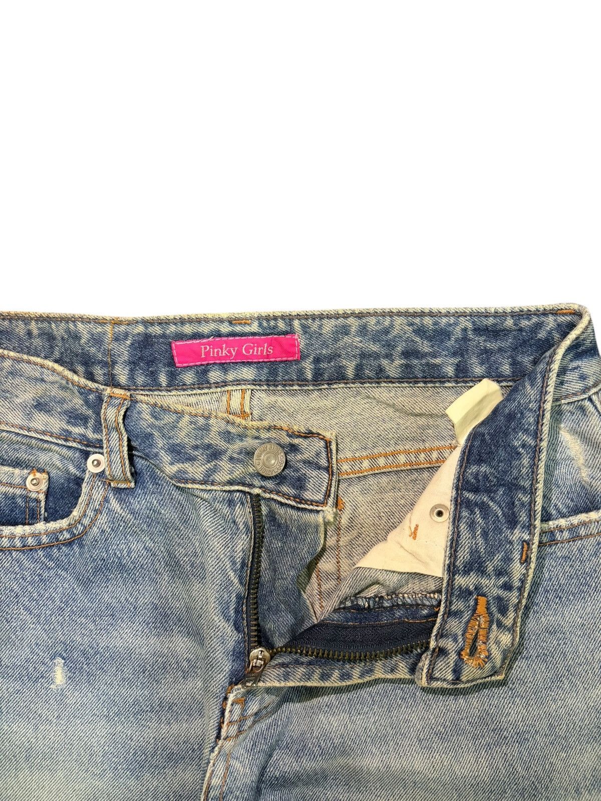 Diesel Vintage Japanese Brand Faded Wash Distress Flare Jeans Size 27" / US 4 / IT 40 - 5 Thumbnail