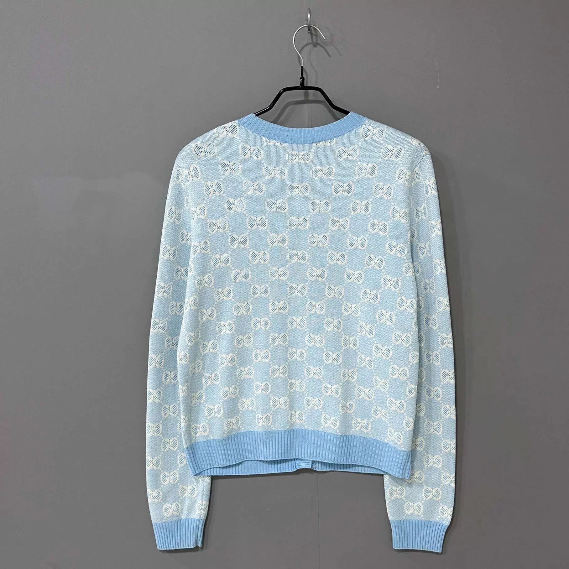 Gucci GUCCI sky blue cardigan M 99 new Size M / US 6-8 / IT 42-44 - 3 Thumbnail