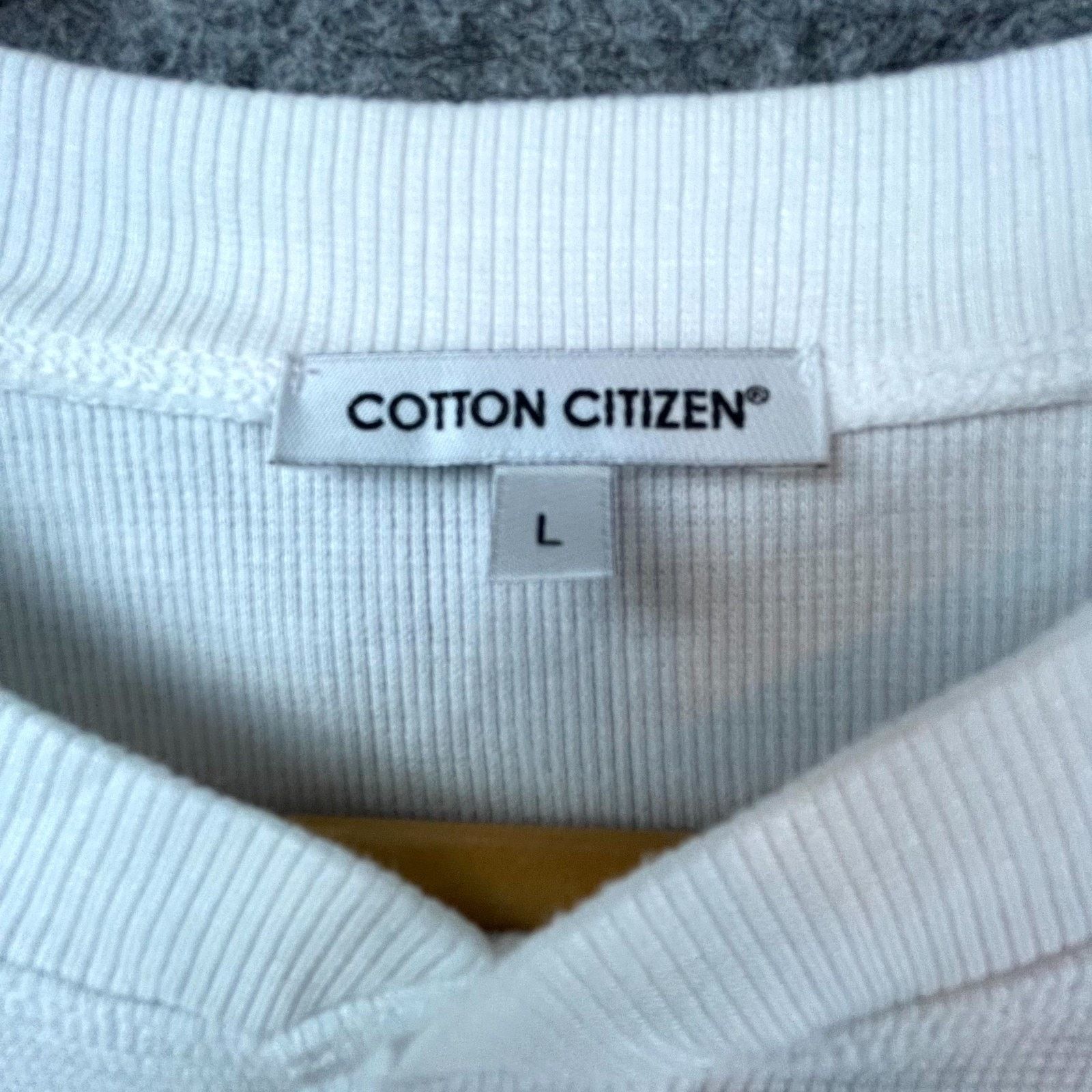 COTTONCITIZEN Cotton Citizen Morrison Henley Shirt Mens Large WhiteThermal Size US L / EU 52-54 / 3 - 4 Thumbnail