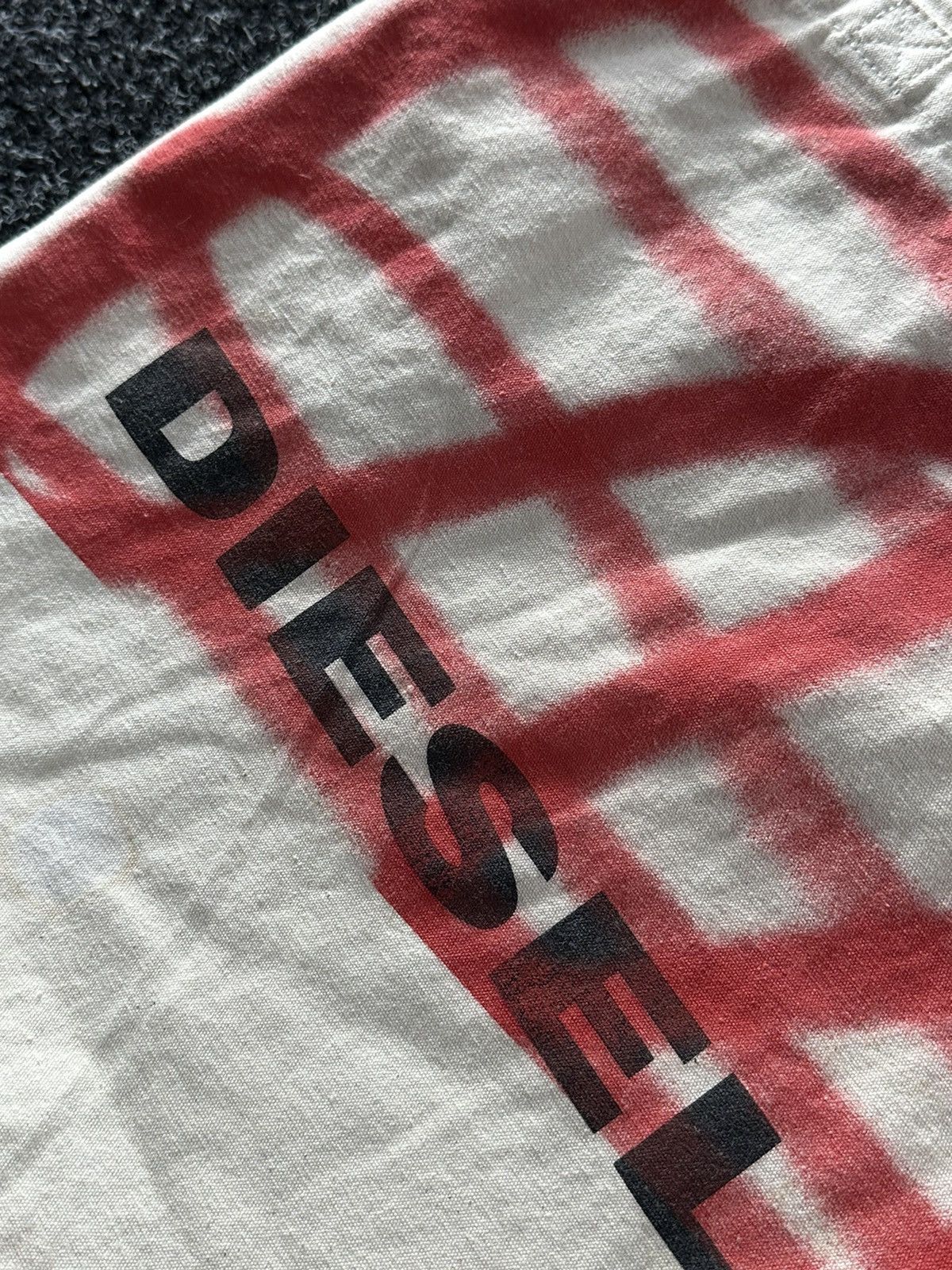 Diesel × Vintage 🚨Diesel Vintage Y2K Bag Shopper Tote BIG LOGO BEIGE Size ONE SIZE - 3 Thumbnail