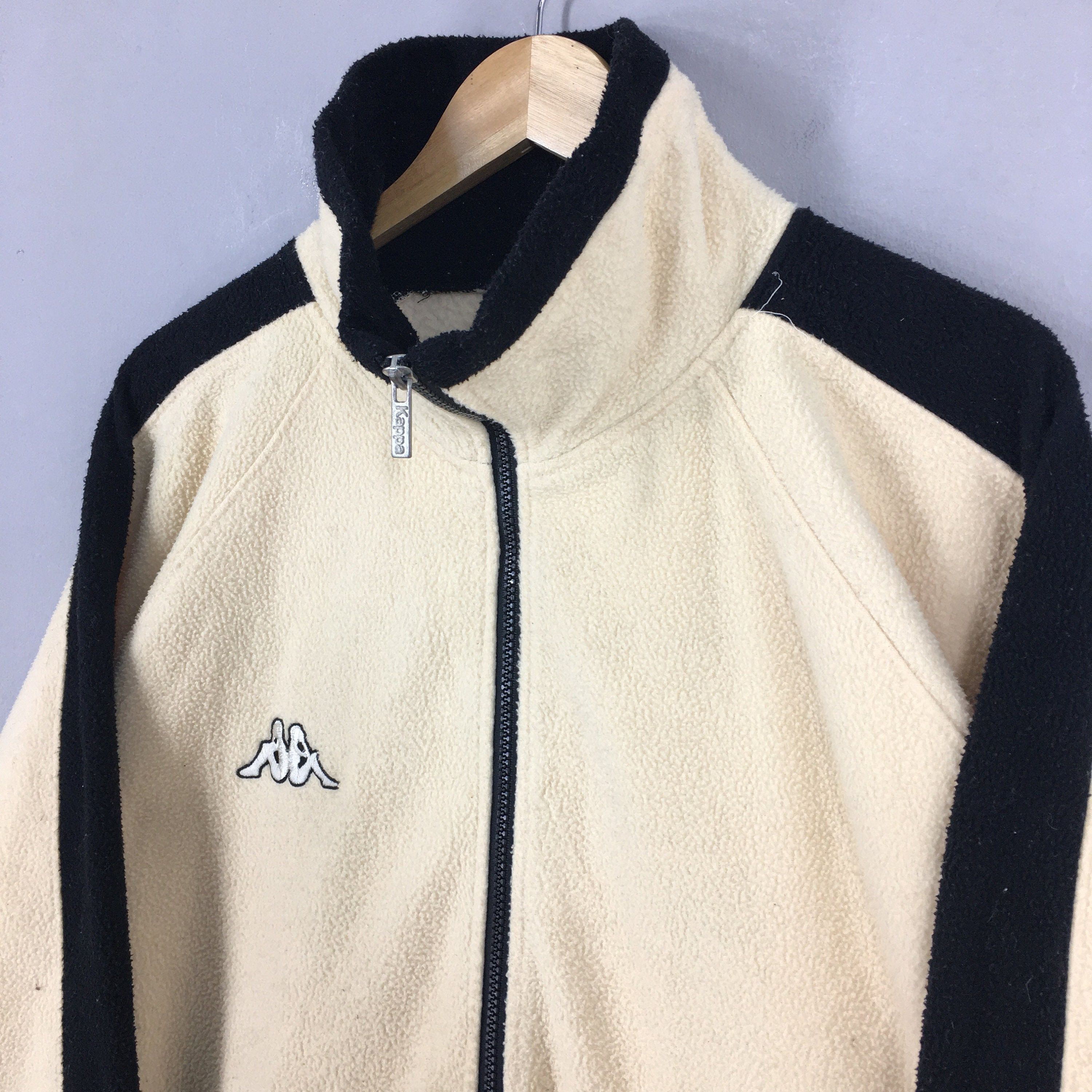 Kappa × Vintage Vintage Kappa Fleece Cream Fleece Zipper Sweater Medium Size US M / EU 48-50 / 2 - 3 Thumbnail