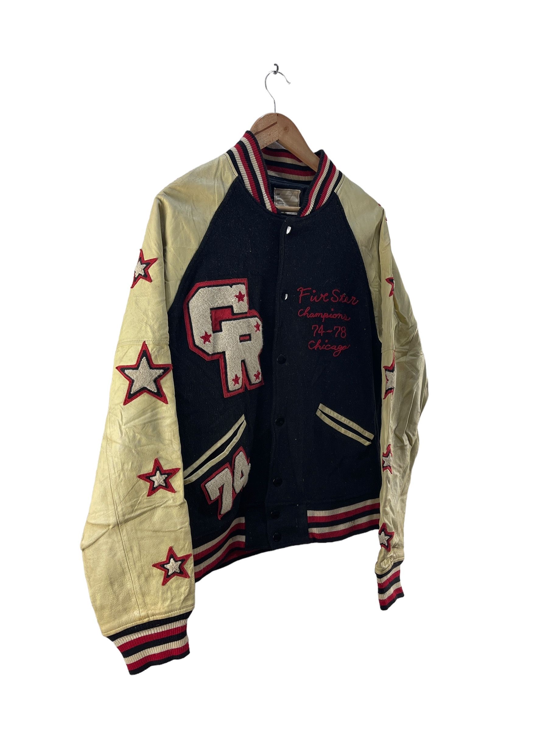 Other Vintage Houston Sportswear Eastern Maine Varsity Jacket Size L / US 10 / IT 46 - 6 Thumbnail