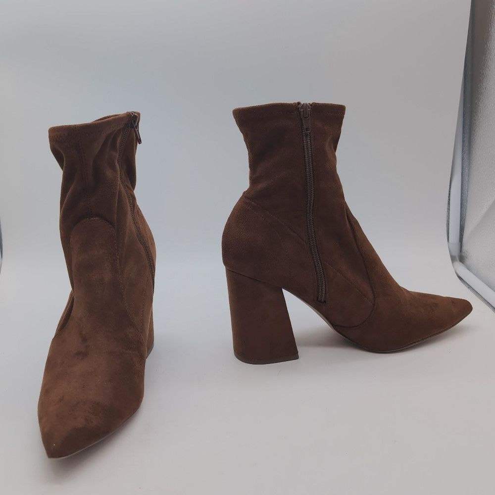 Steve Madden Steve Madden Sz 9 Brown Fabric Suede Ankle Boots Hayes Size US 9 / IT 39 - 2 Thumbnail