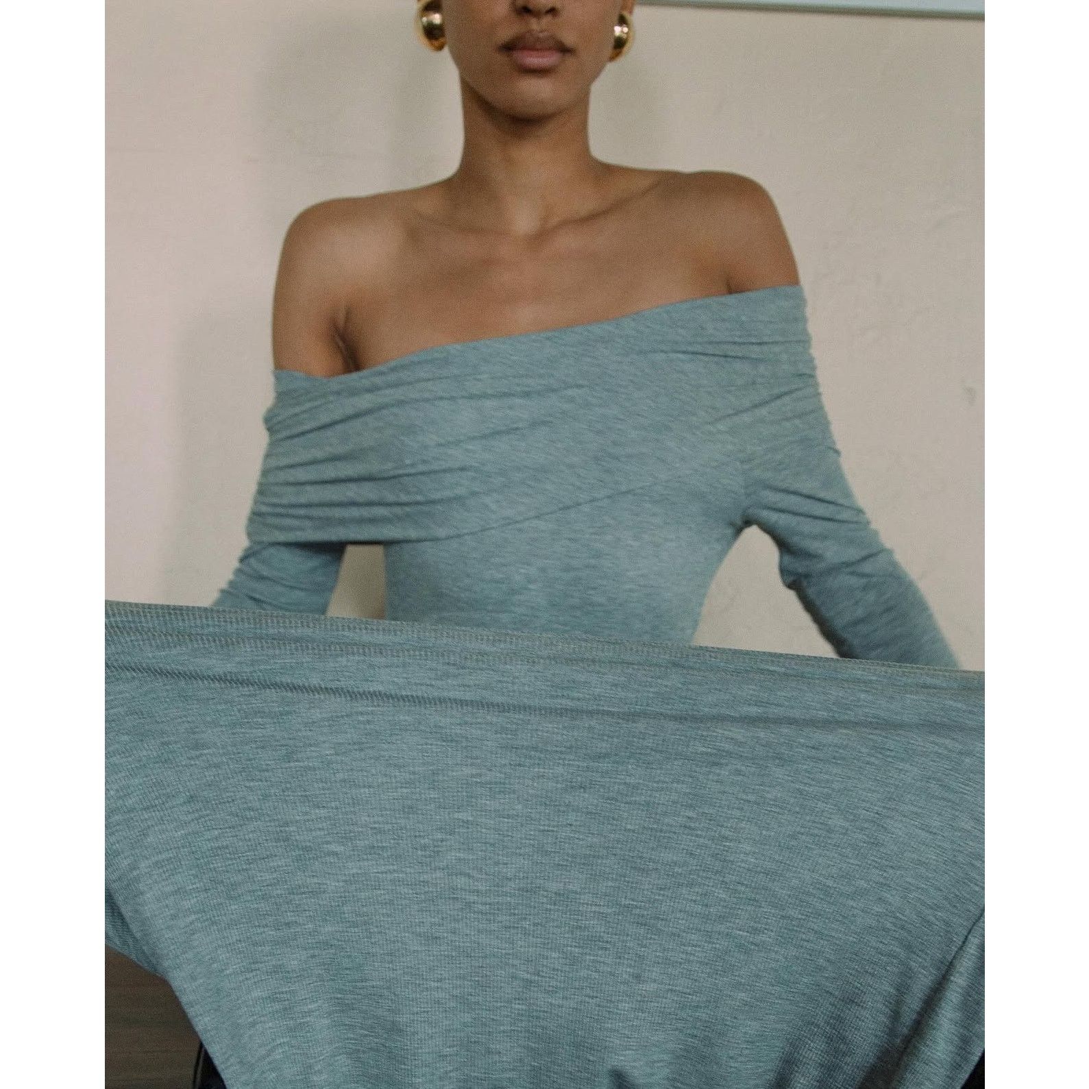 Other the line by K | NWT Maisie Dress Heather Grey Modal XL Size XL / US 12-14 / IT 48-50 - 14 Thumbnail