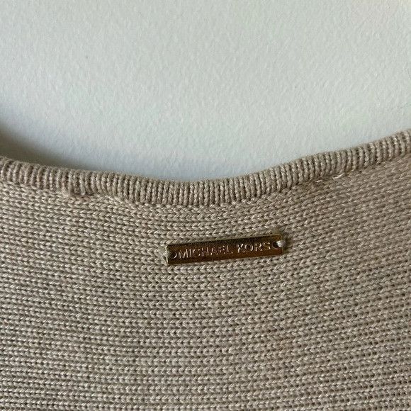 Michael Kors Michael Kors Long Sleeve Light Brown Sweater Size S / US 4 / IT 40 - 4 Thumbnail