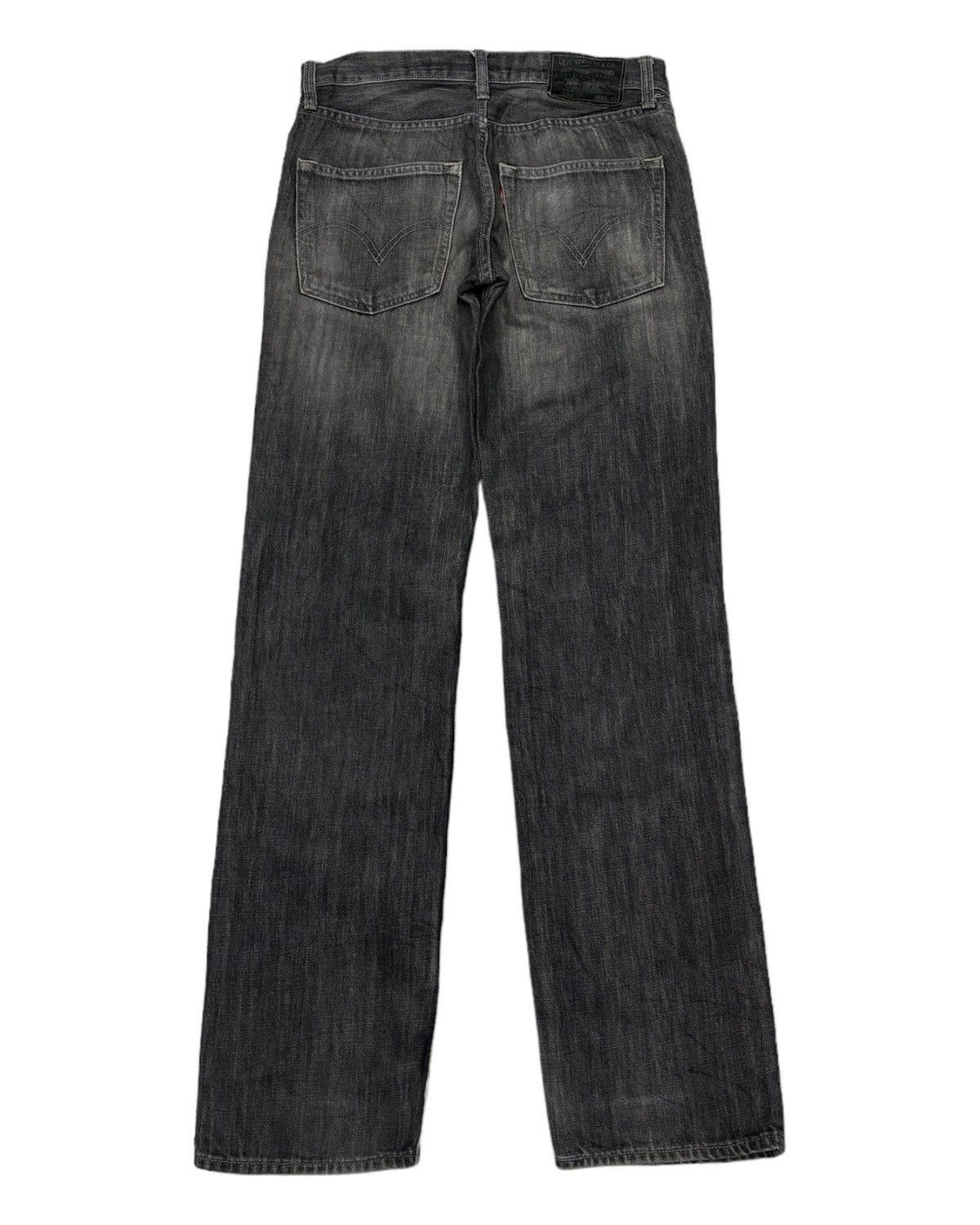 Levi's Vintage Levis 502 Black Straight Cut Distressed Denim Jeans Size US 30 / EU 46 - 2 Thumbnail