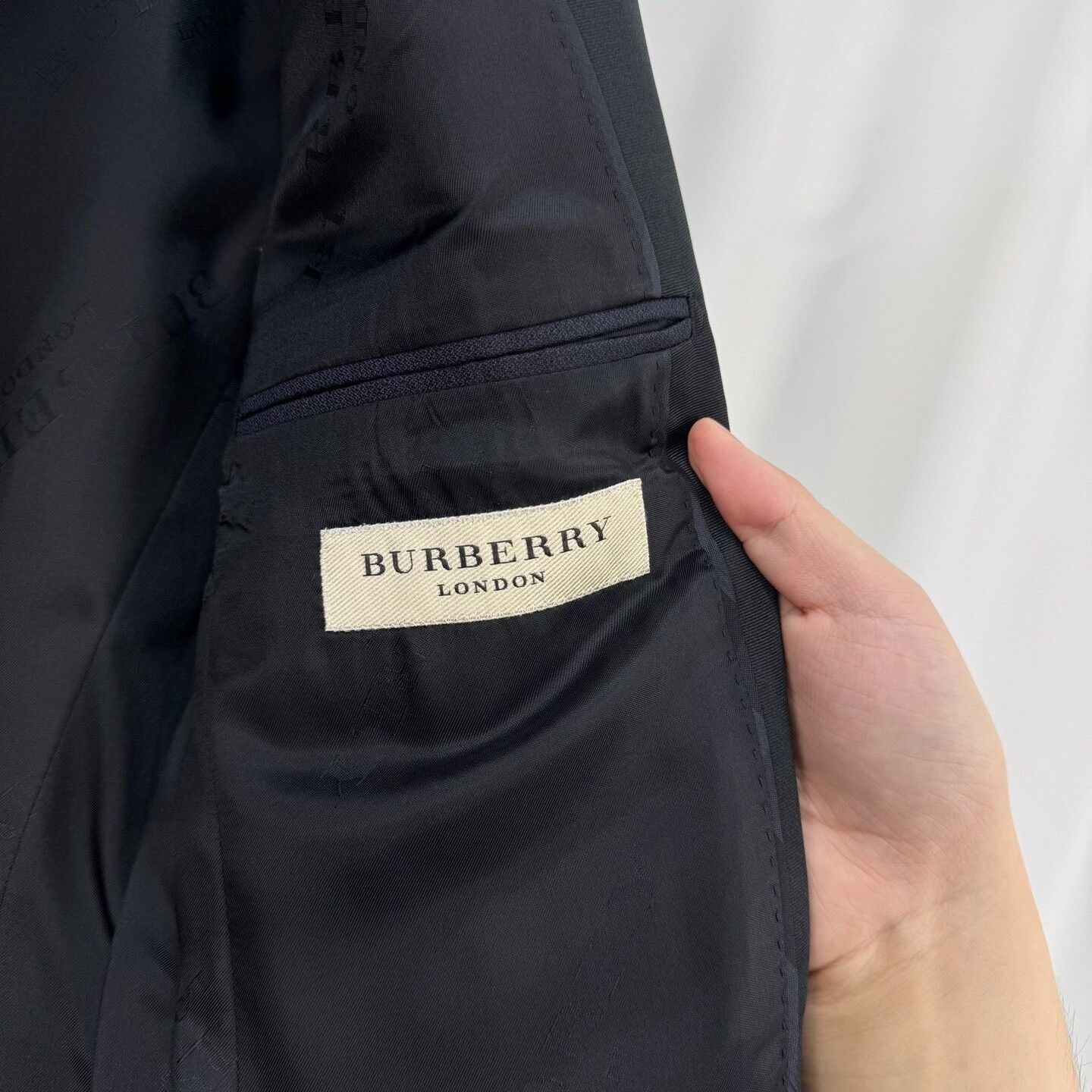 Burberry Burberry Navy Double-Breasted Wool Jacket Size US M / EU 48-50 / 2 - 5 Thumbnail