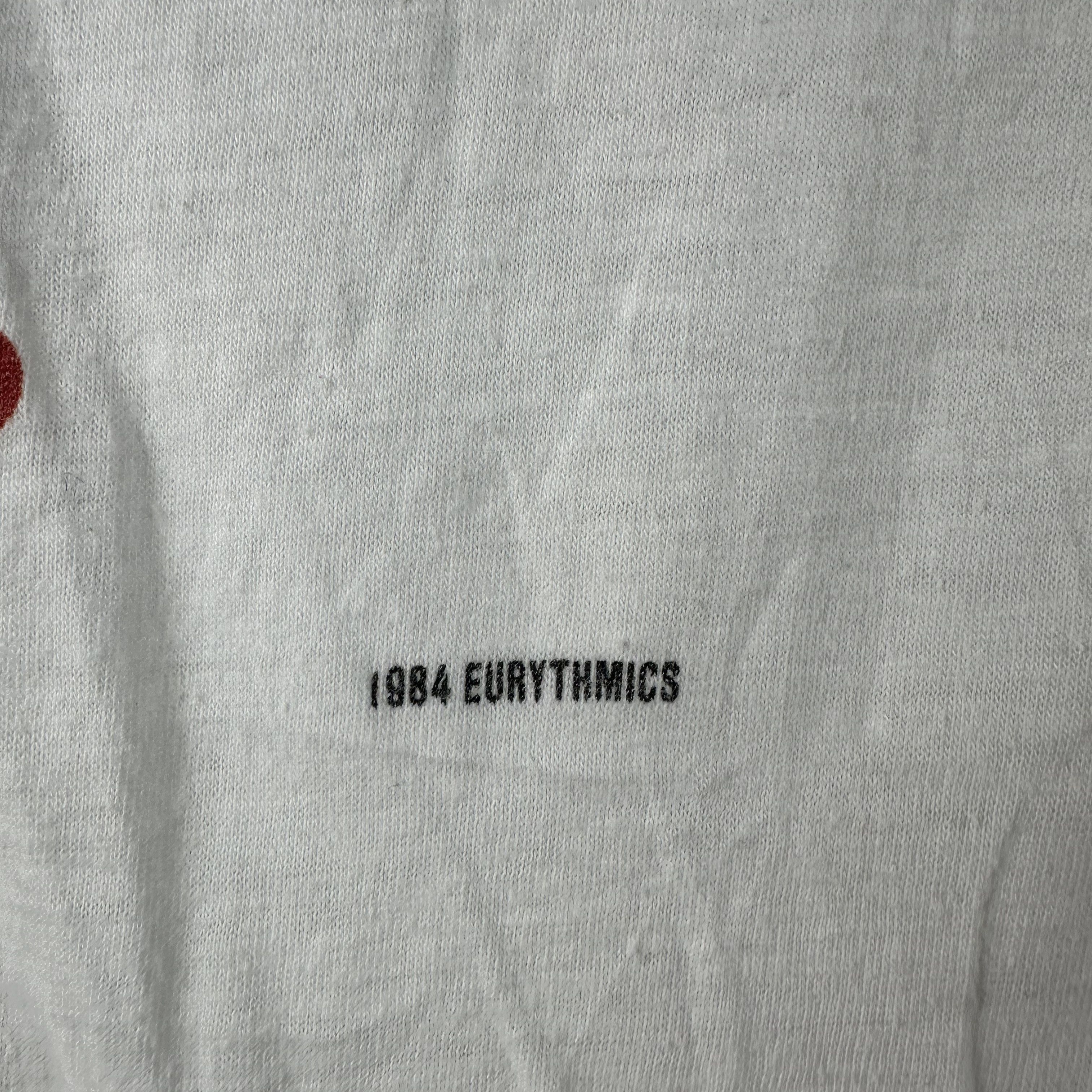 Vintage ​​​​1984 Eurythmics Tour Concert Single Stitch T-shirt Size US S / EU 44-46 / 1 - 4 Thumbnail