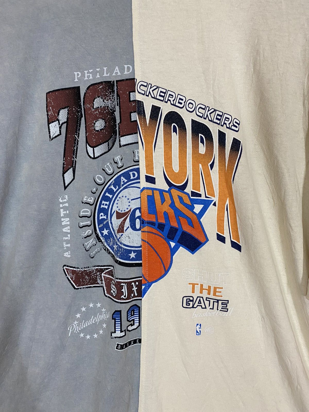 Japanese Brand × NBA ‼️NBA tshirt philadelphia 76ers x new york basketball‼️ Size US XL / EU 56 / 4 - 7 Thumbnail