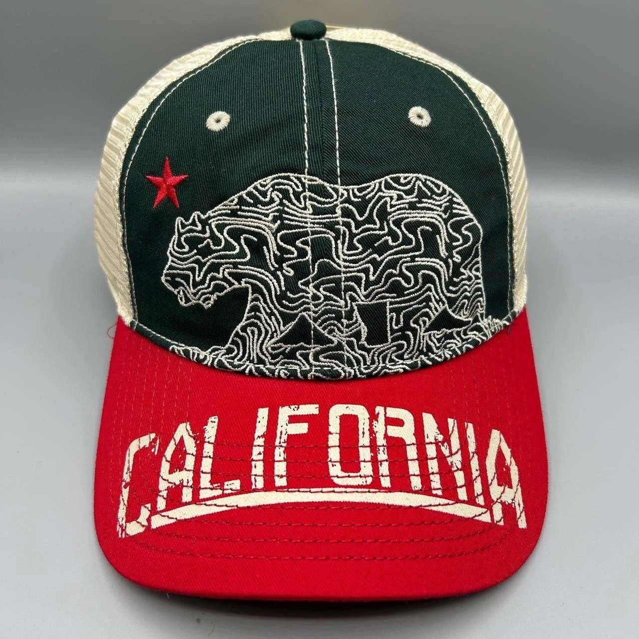 The Game Vintage California Republic Trucker Hat Men Green Snap Back Size ONE SIZE - 1 Thumbnail