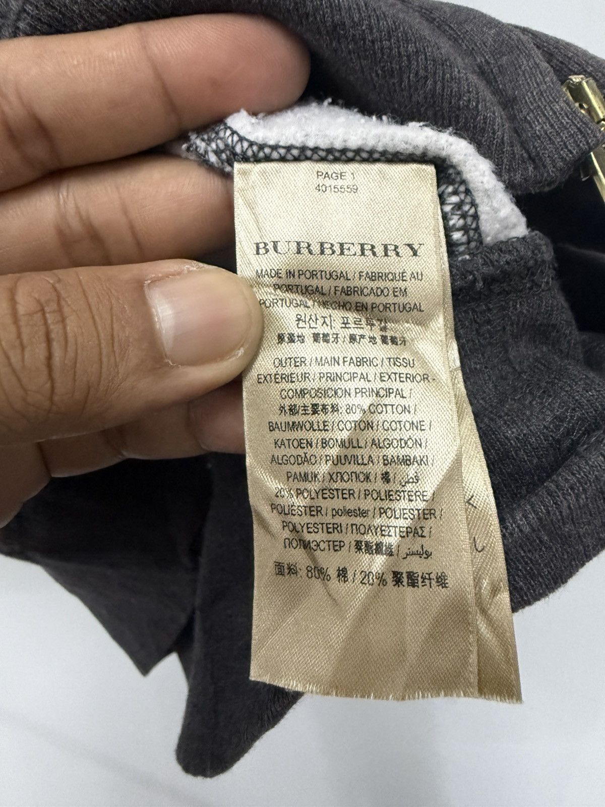 Burberry 🔥 BURBERRY London England Luxury Sweat zipper Hoodie -L Size US L / EU 52-54 / 3 - 12 Thumbnail