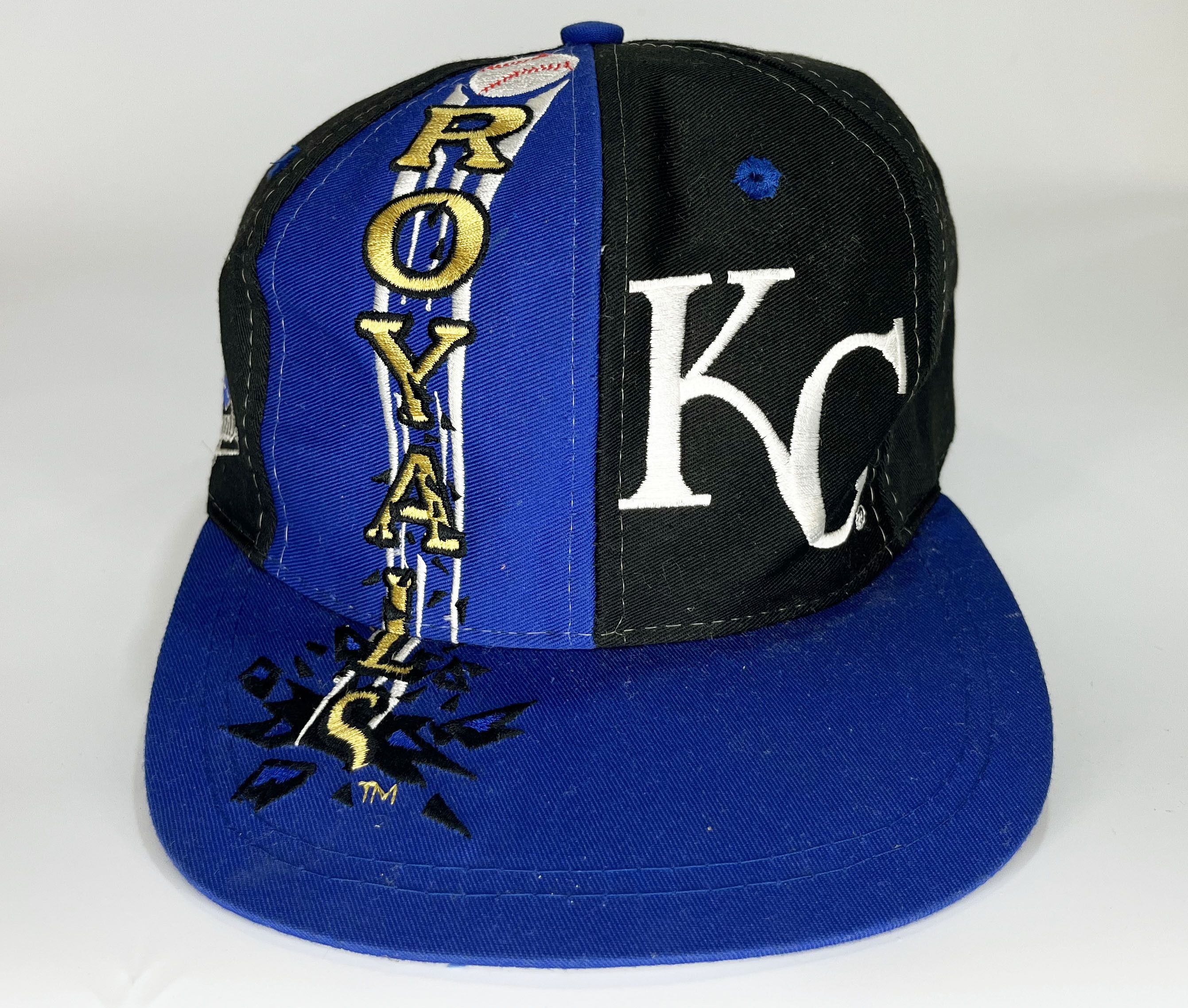 Vintage Logo 7 MLB Kansas City Royals Snapback Cap Hat