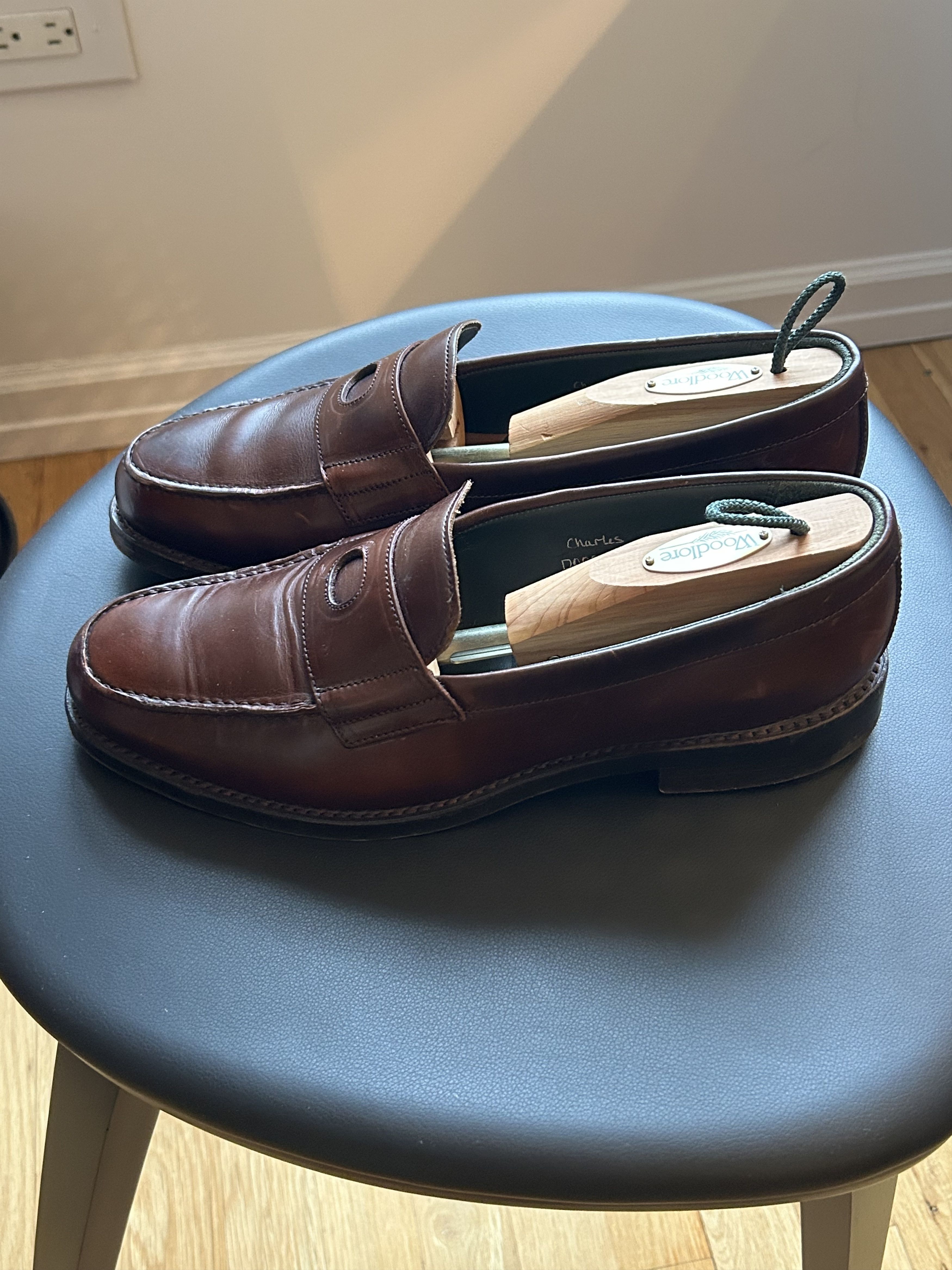 Drake's Drake’s Brown Leather Charles Penny Loafer (UK 9 / US 10) Size US 10 / EU 43 - 4 Thumbnail